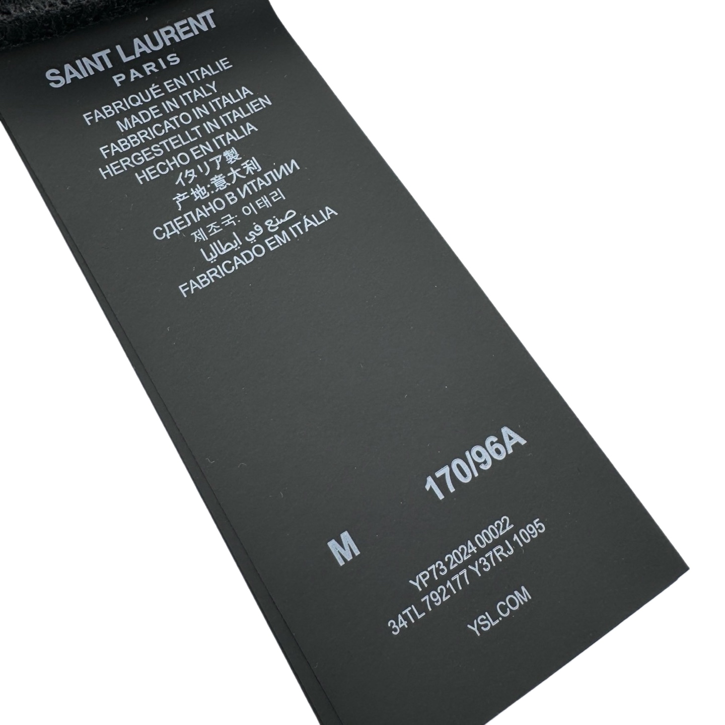 Saint Laurent Saint Laurent 标识刺绣条纹Polo衫