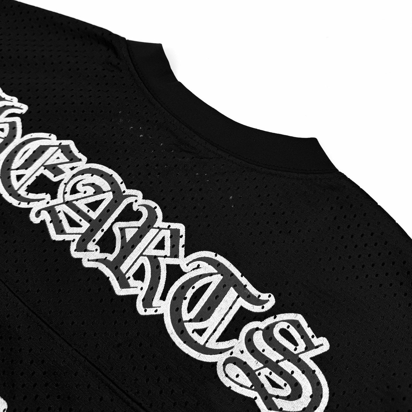 Chrome Hearts CH 克罗心梵文网眼冰球V领短袖