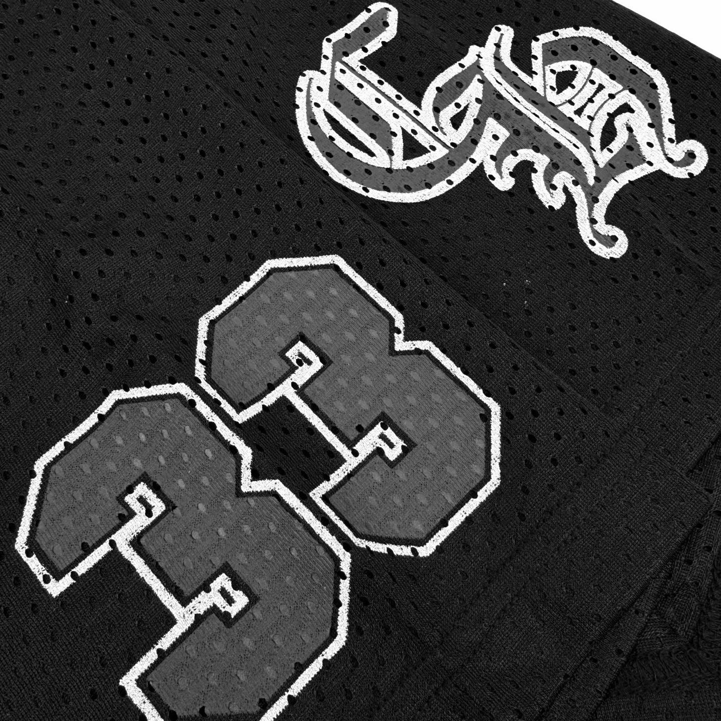 Chrome Hearts CH 克罗心梵文网眼冰球V领短袖