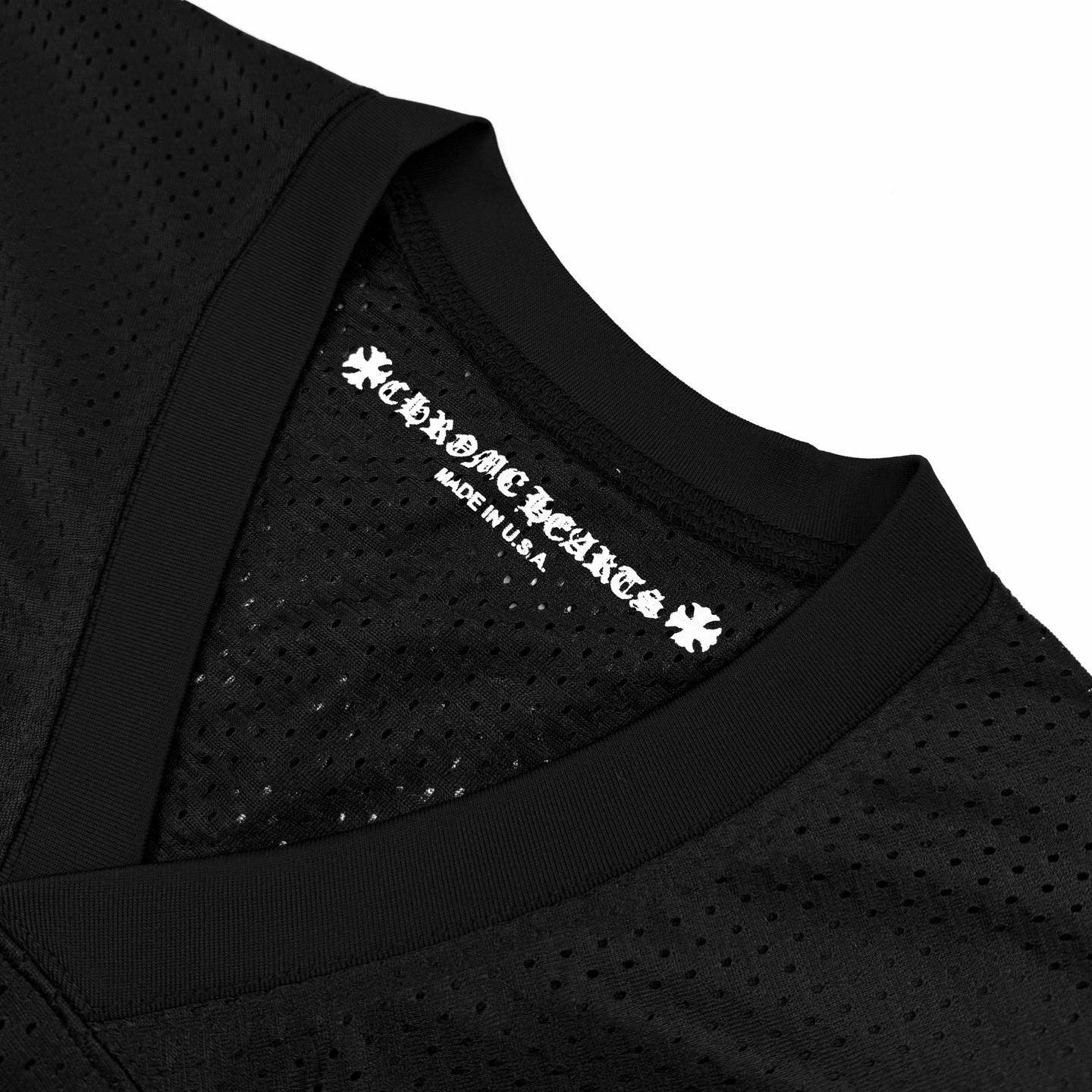 Chrome Hearts CH 克罗心梵文网眼冰球V领短袖