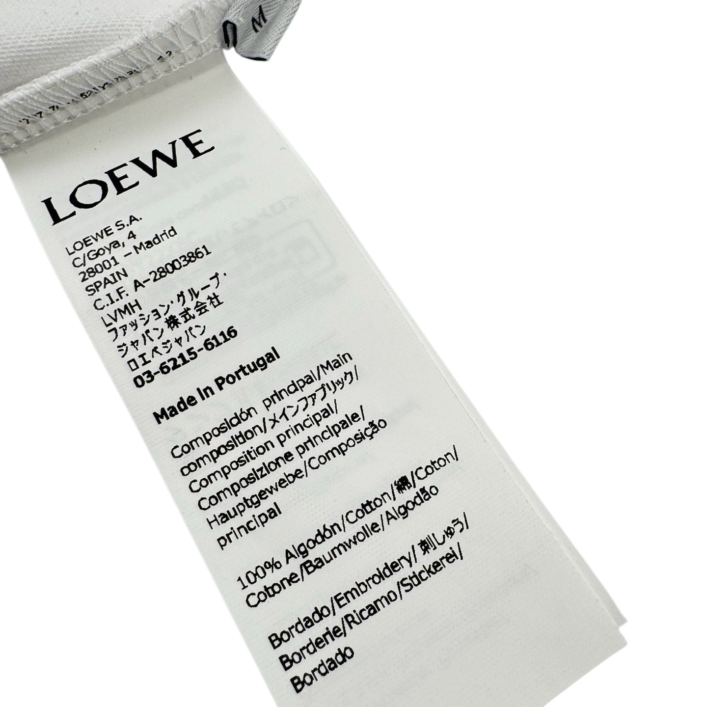 Loewe Loewe Anagram 口袋刺绣短袖白色