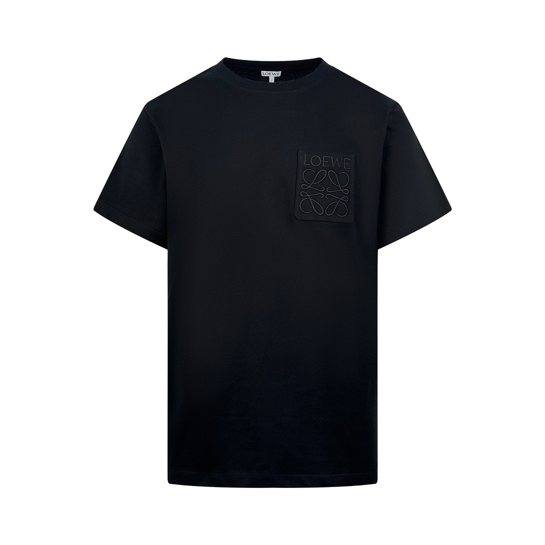 Loewe Loewe Anagram 口袋刺绣短袖黑色