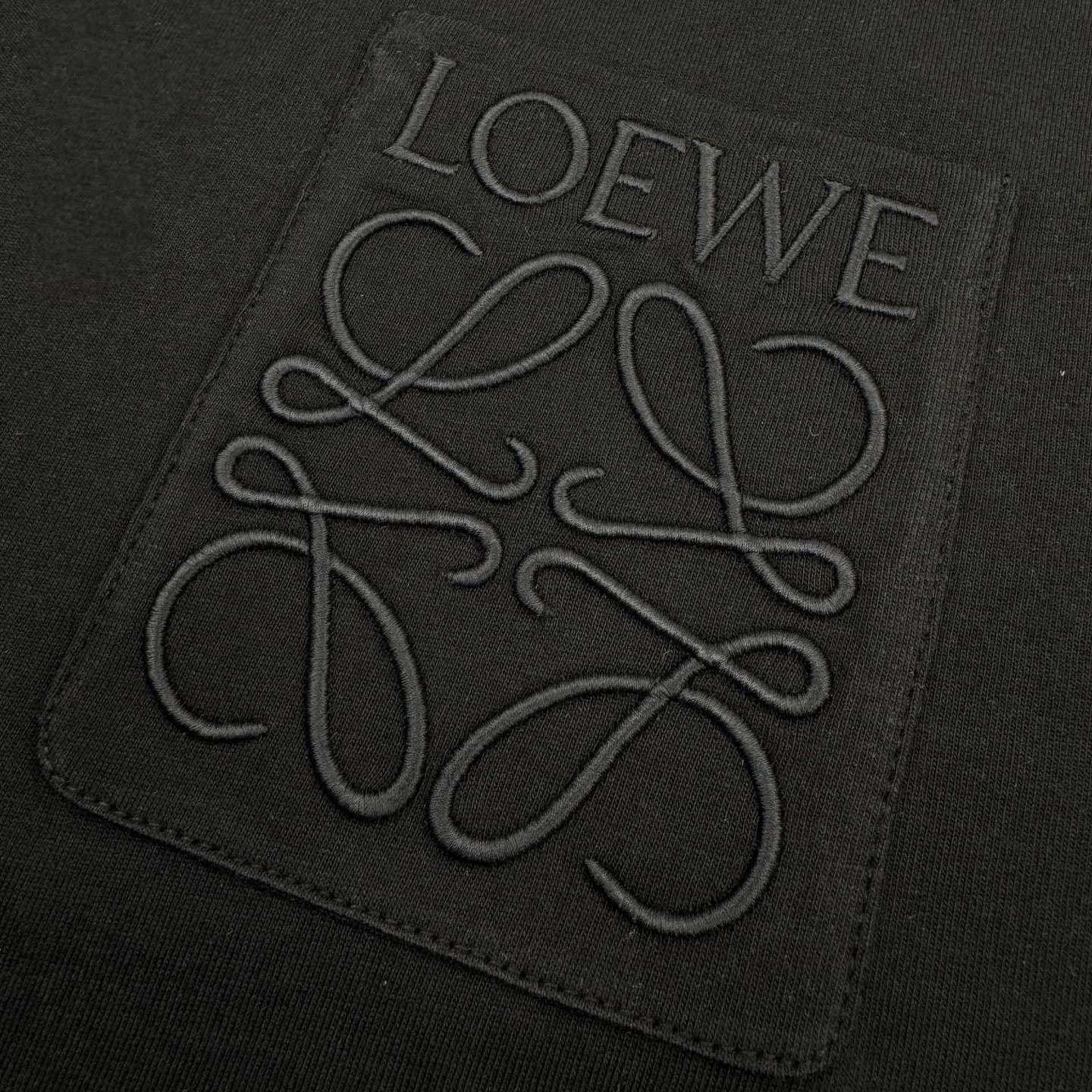 Loewe Loewe Anagram 口袋刺绣短袖黑色