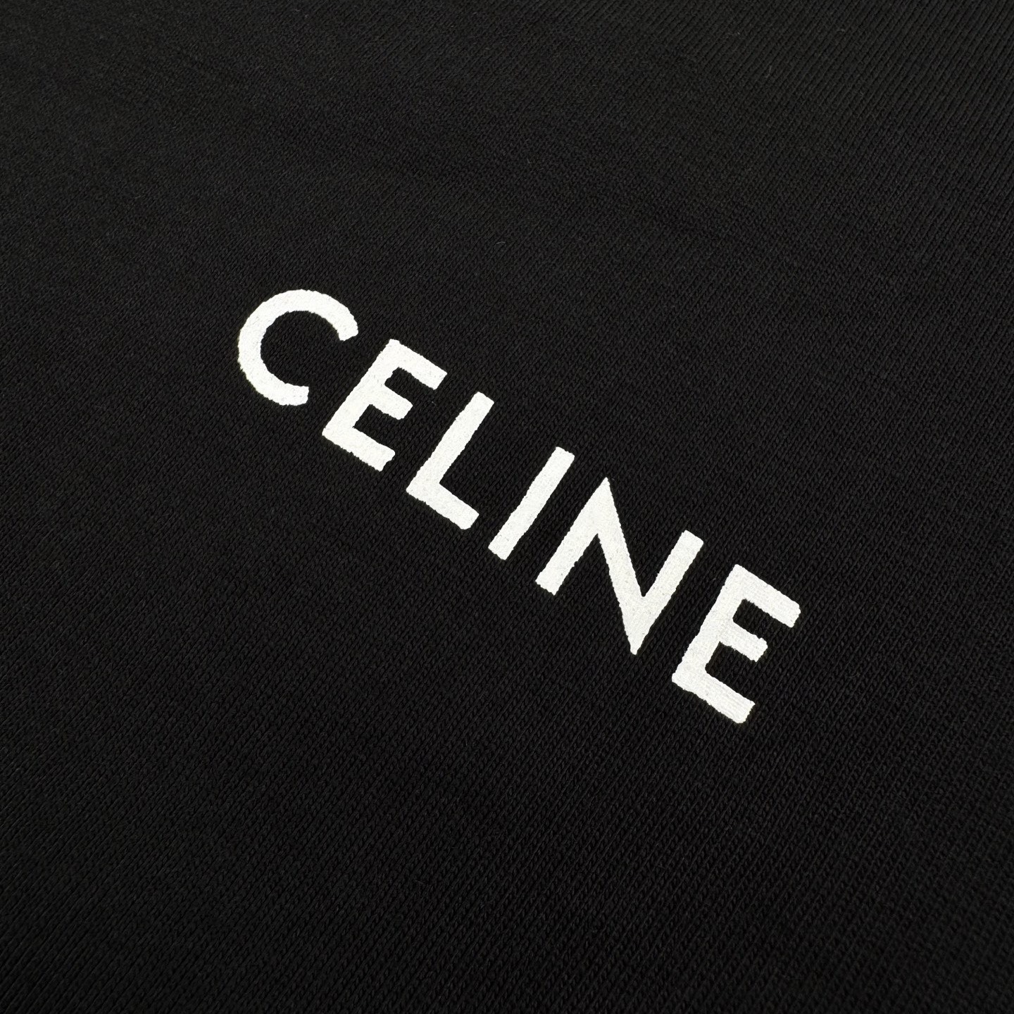 Celine Celine 小字母印花短袖黑色
