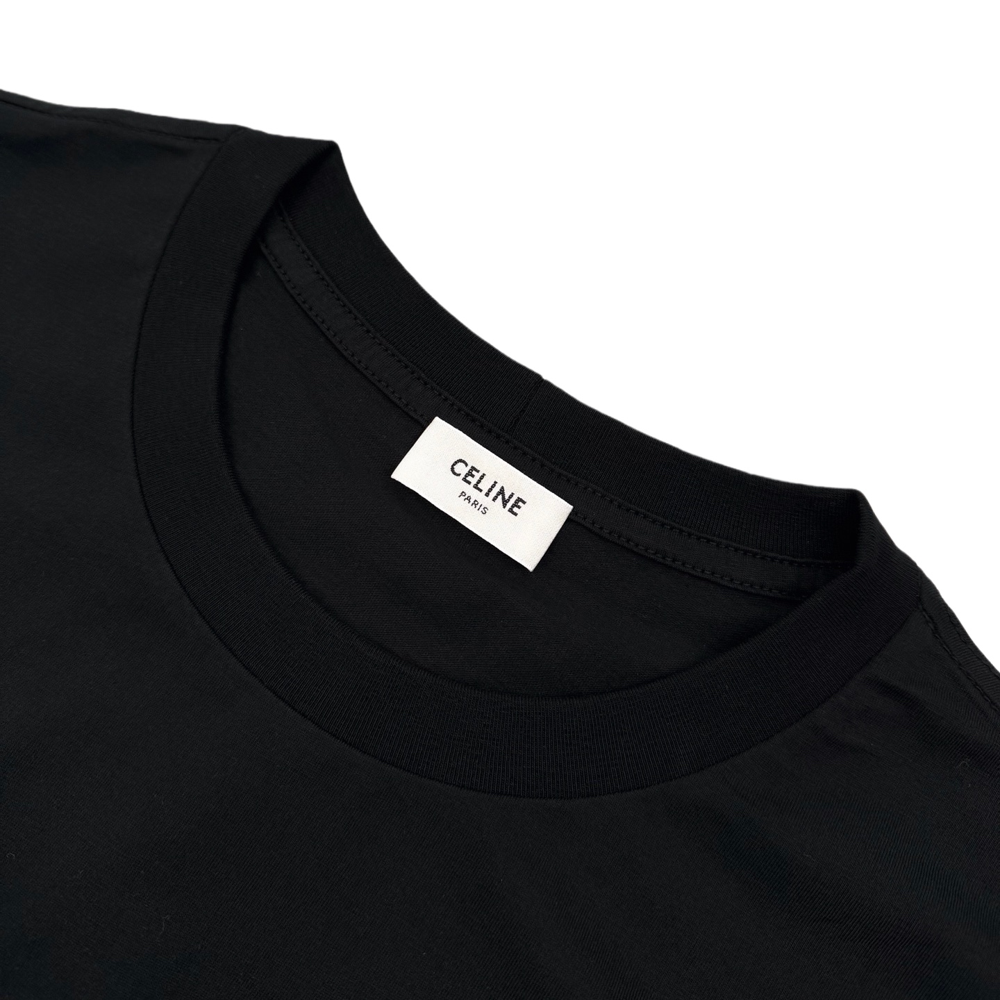 Celine Celine 小字母印花短袖黑色