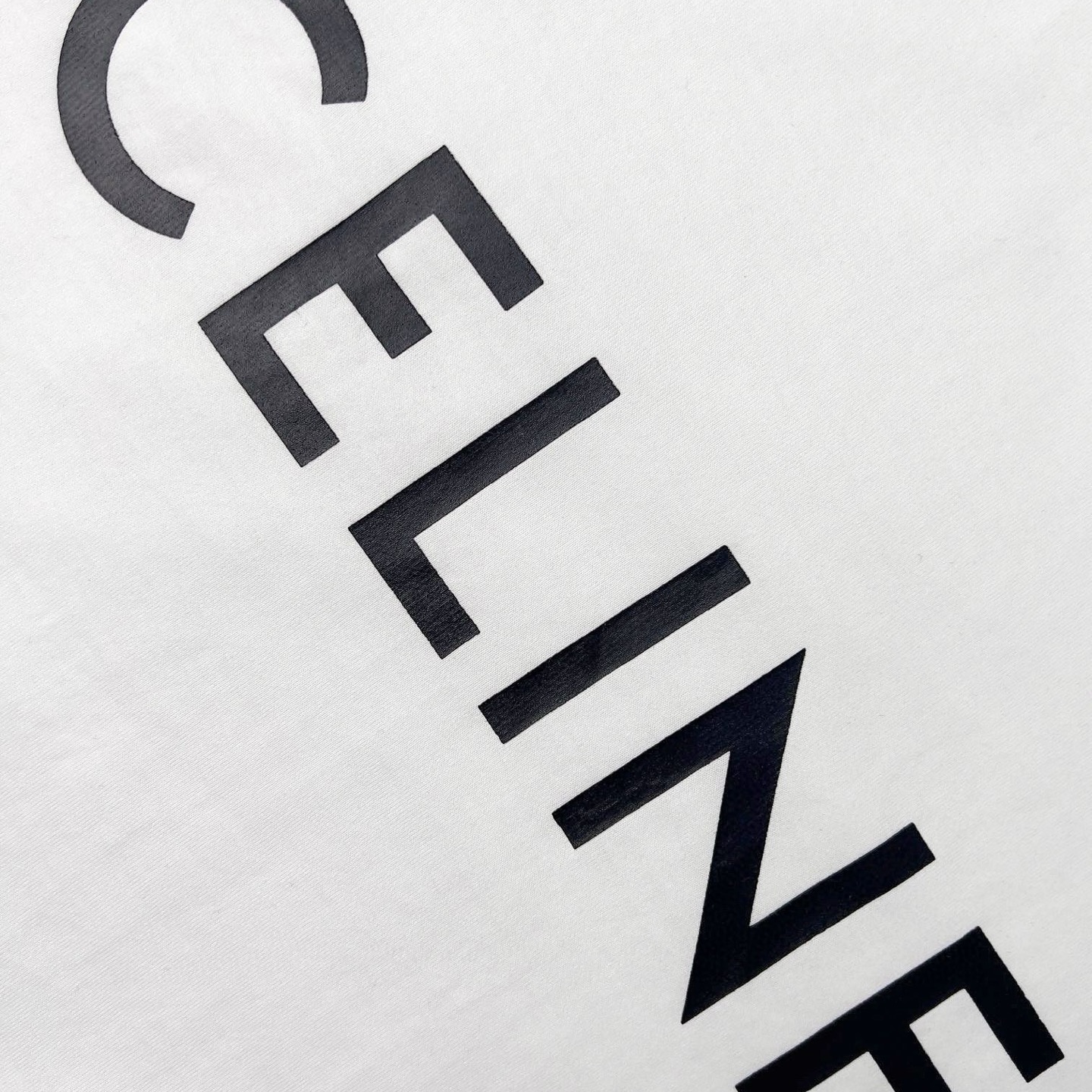Celine Celine 大字母印花短袖白色