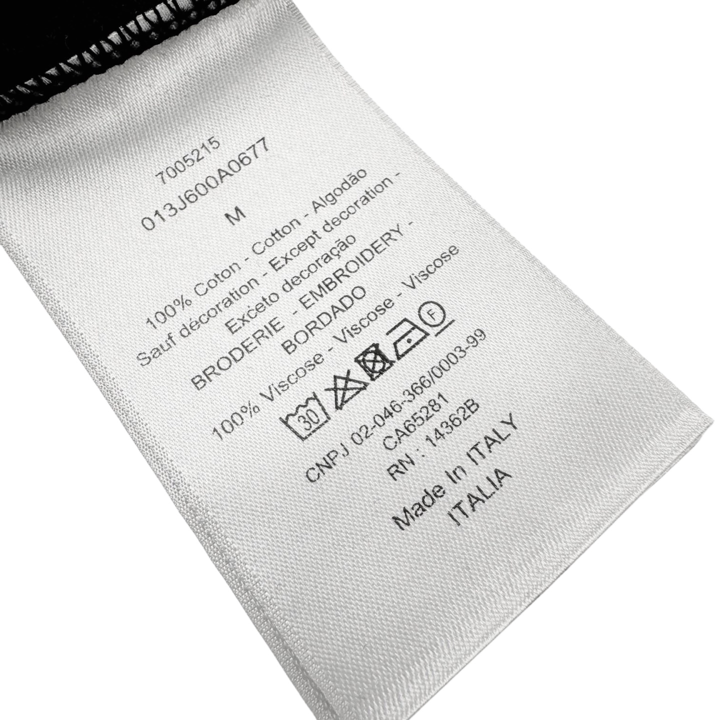 Dior CD Oblique 满印毛巾棉短袖黑色