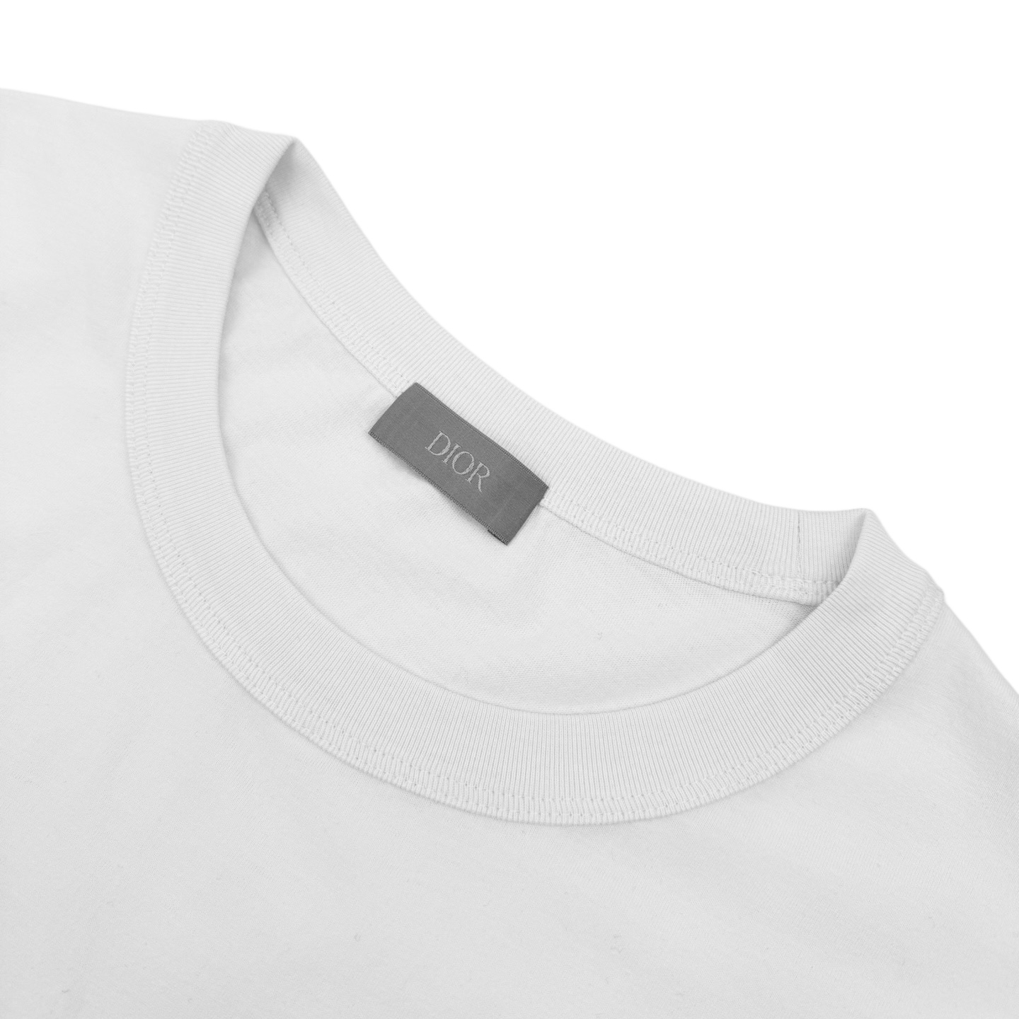 Dior CD Ribbon 绳绣刺绣短袖白色
