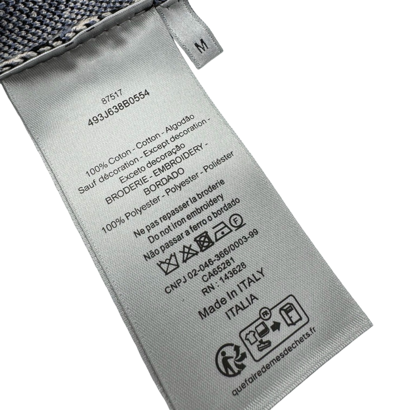 Dior CD 23SS 满印提花毛织Polo衫