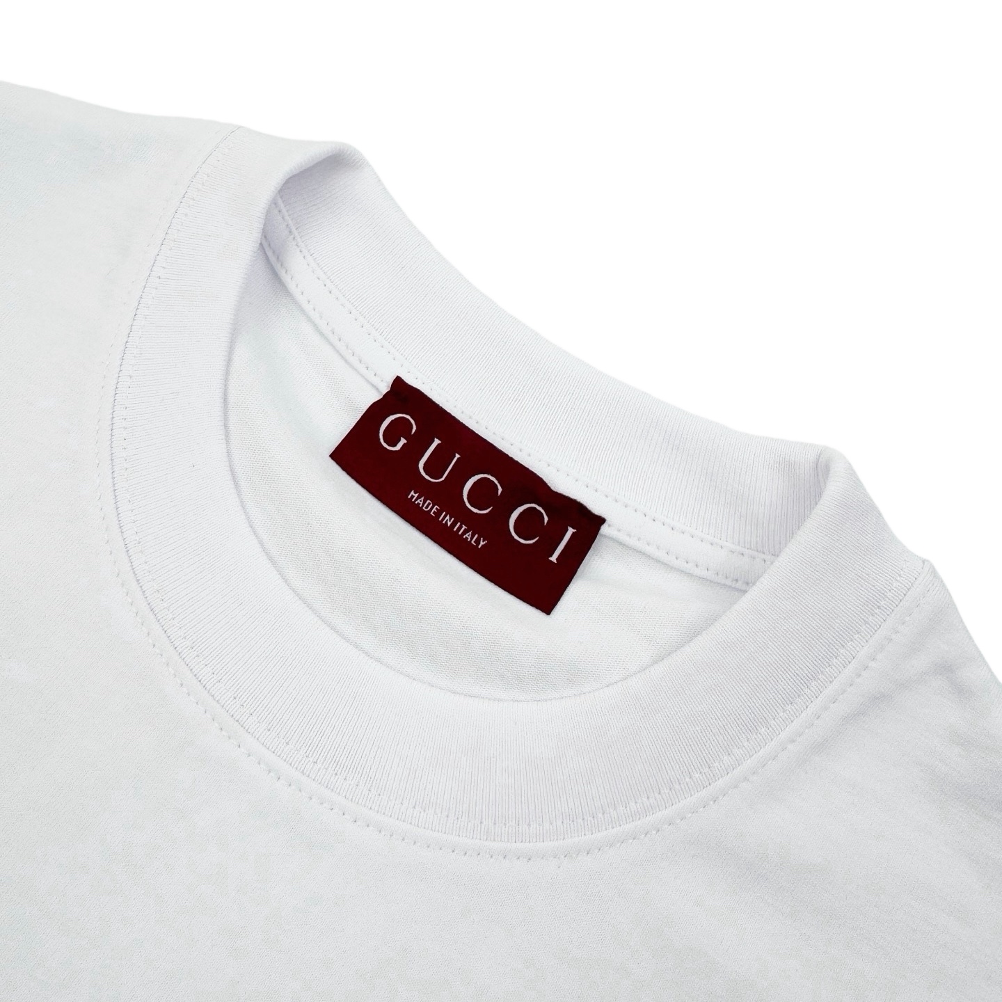 Gucci Guc 26SS 马年限定马衔扣刺绣短袖白色