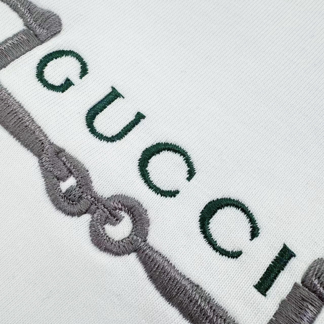 Gucci Guc 26SS 马年限定马衔扣刺绣短袖白色