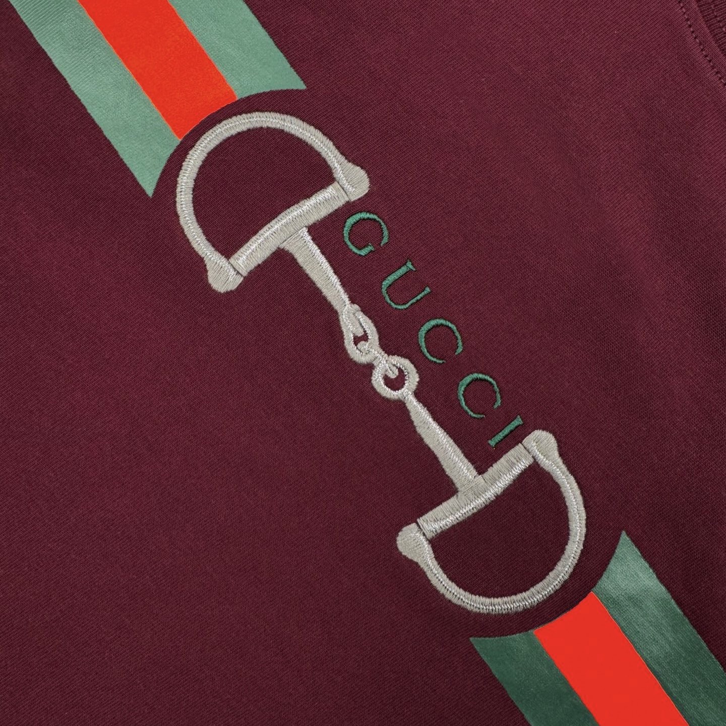 Gucci Guc 26SS 马年限定马衔扣刺绣短袖红色