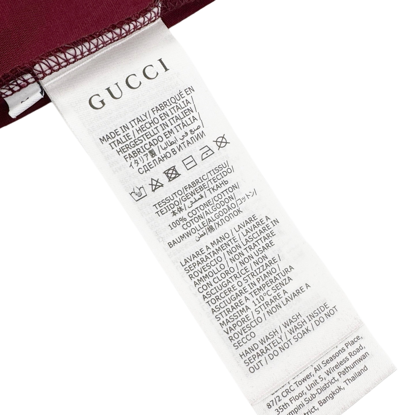 Gucci Guc 26SS 马年限定马衔扣刺绣短袖红色