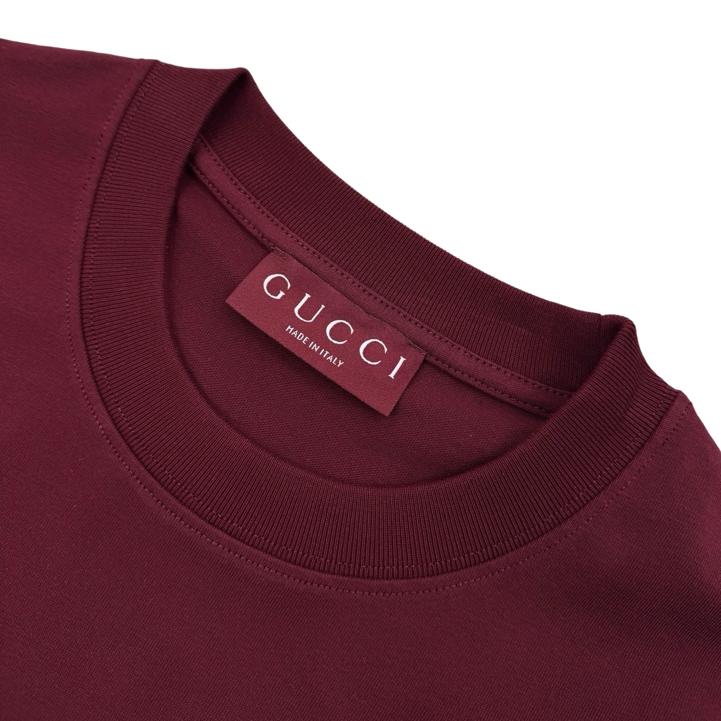 Gucci Guc 26SS 马年限定马衔扣刺绣短袖红色
