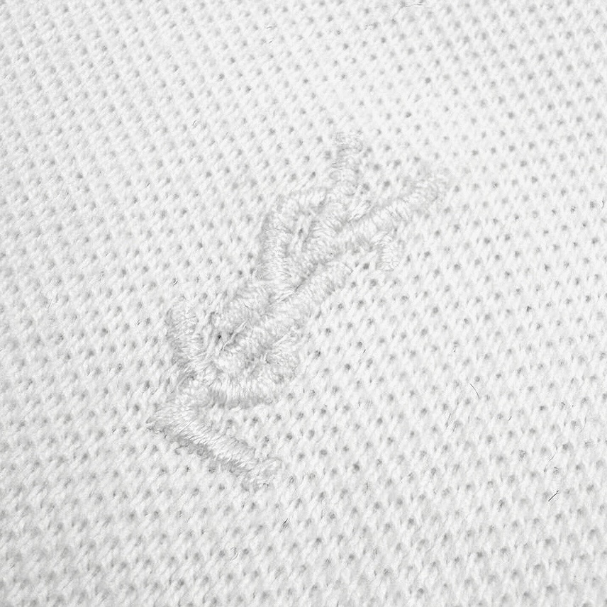 Saint Laurent Saint Laurent 标识刺绣Polo衫白色
