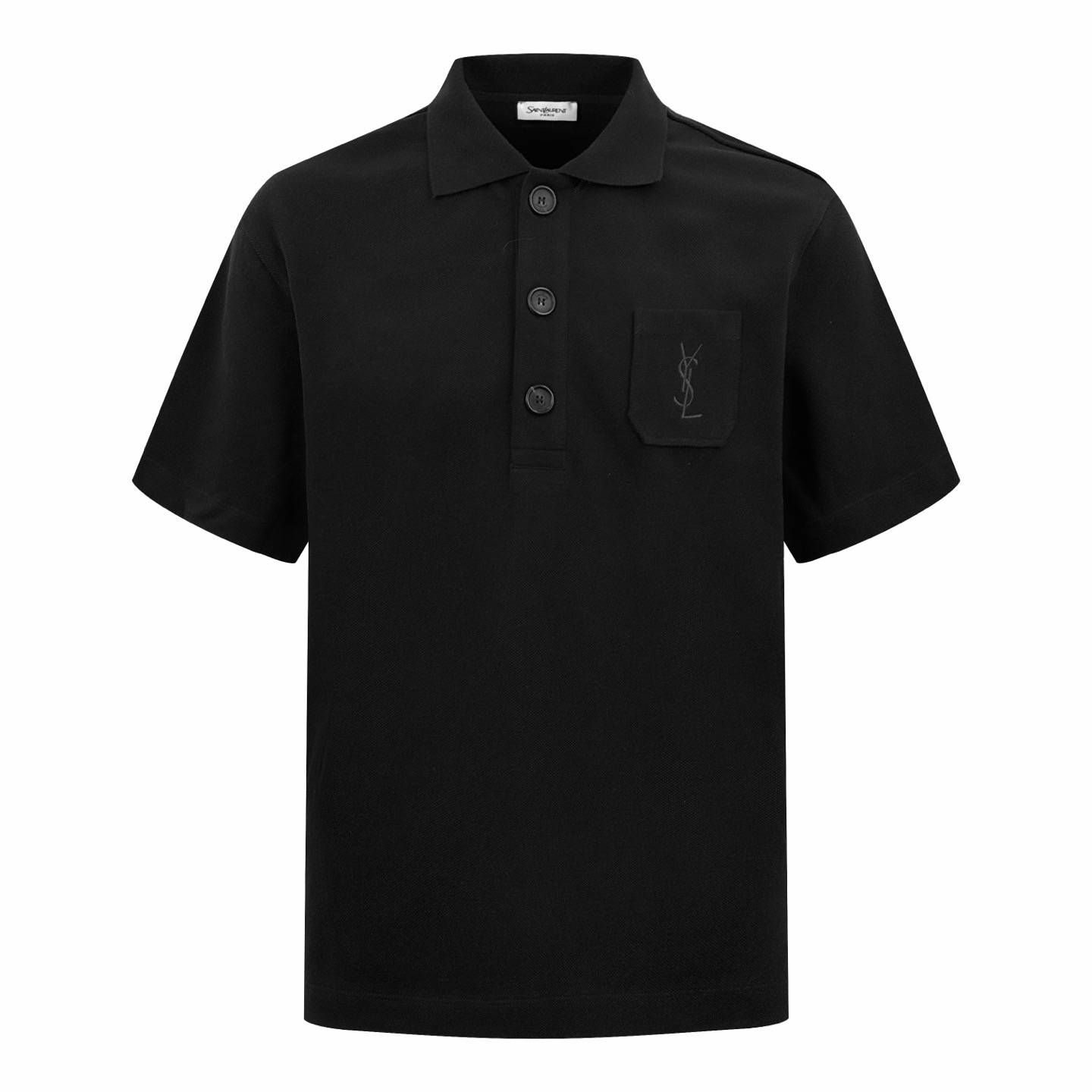 Saint Laurent Saint Laurent 口袋标识刺绣Polo衫