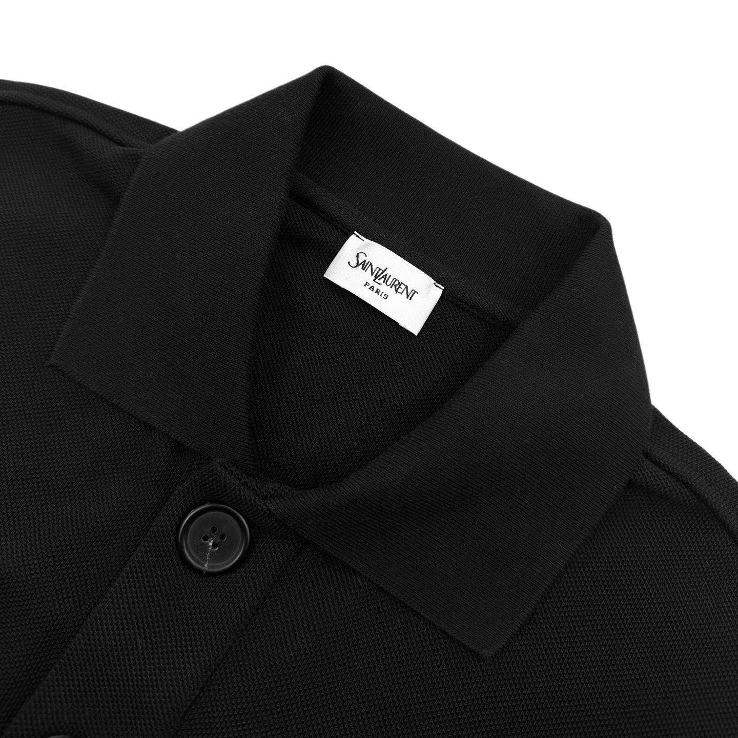 Saint Laurent Saint Laurent 口袋标识刺绣Polo衫