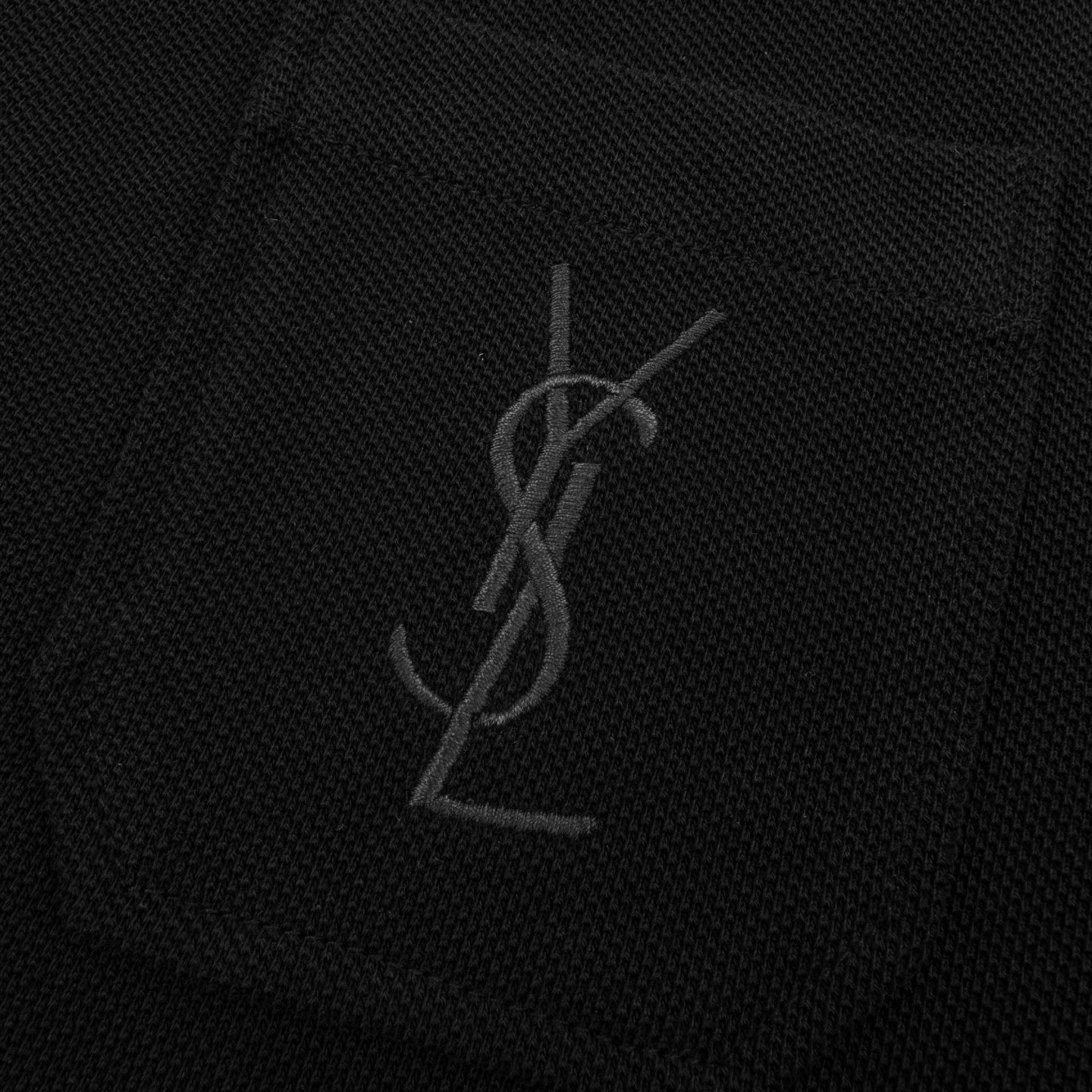 Saint Laurent Saint Laurent 口袋标识刺绣Polo衫