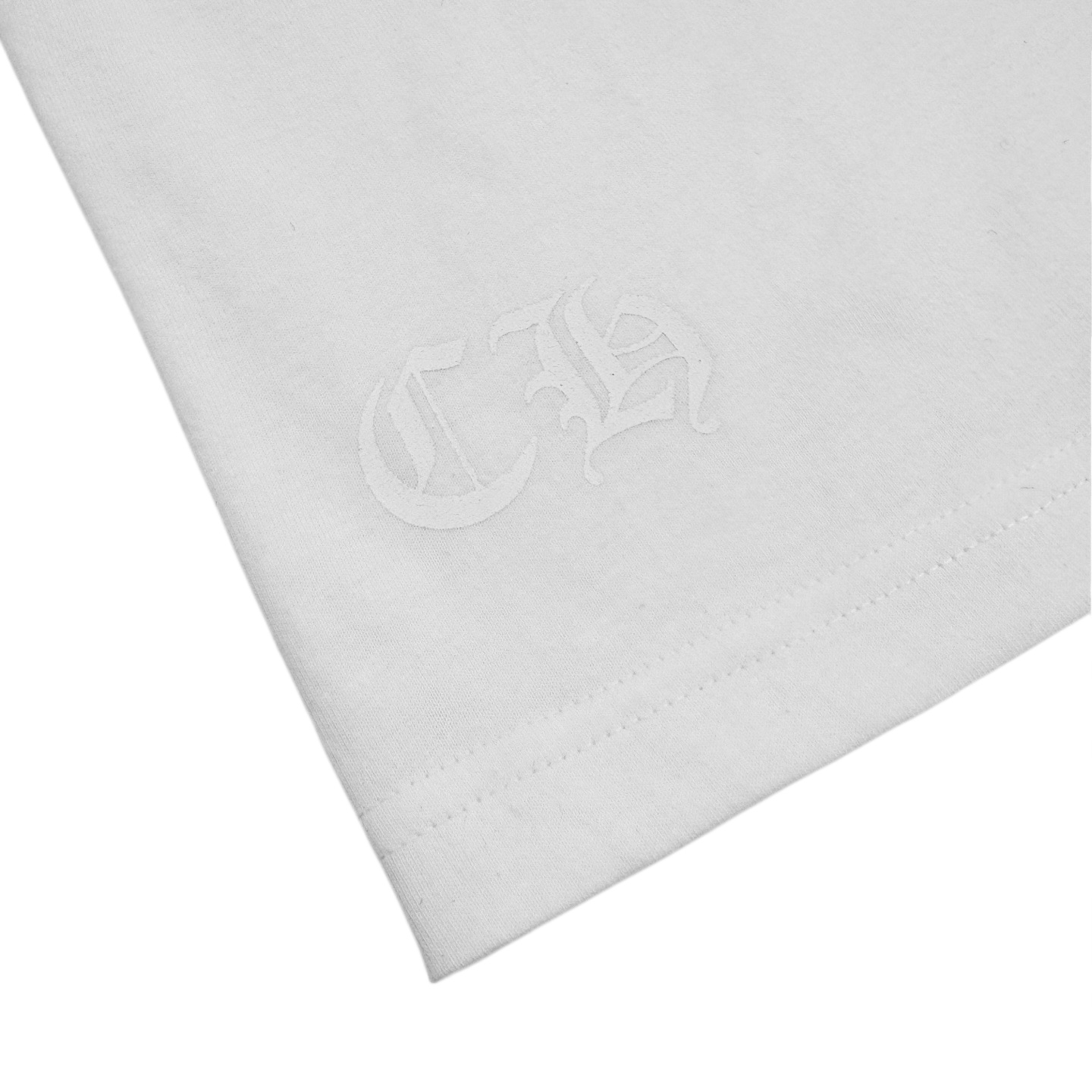 Chrome Hearts CH 克罗心领口梵文印花口袋短袖白色