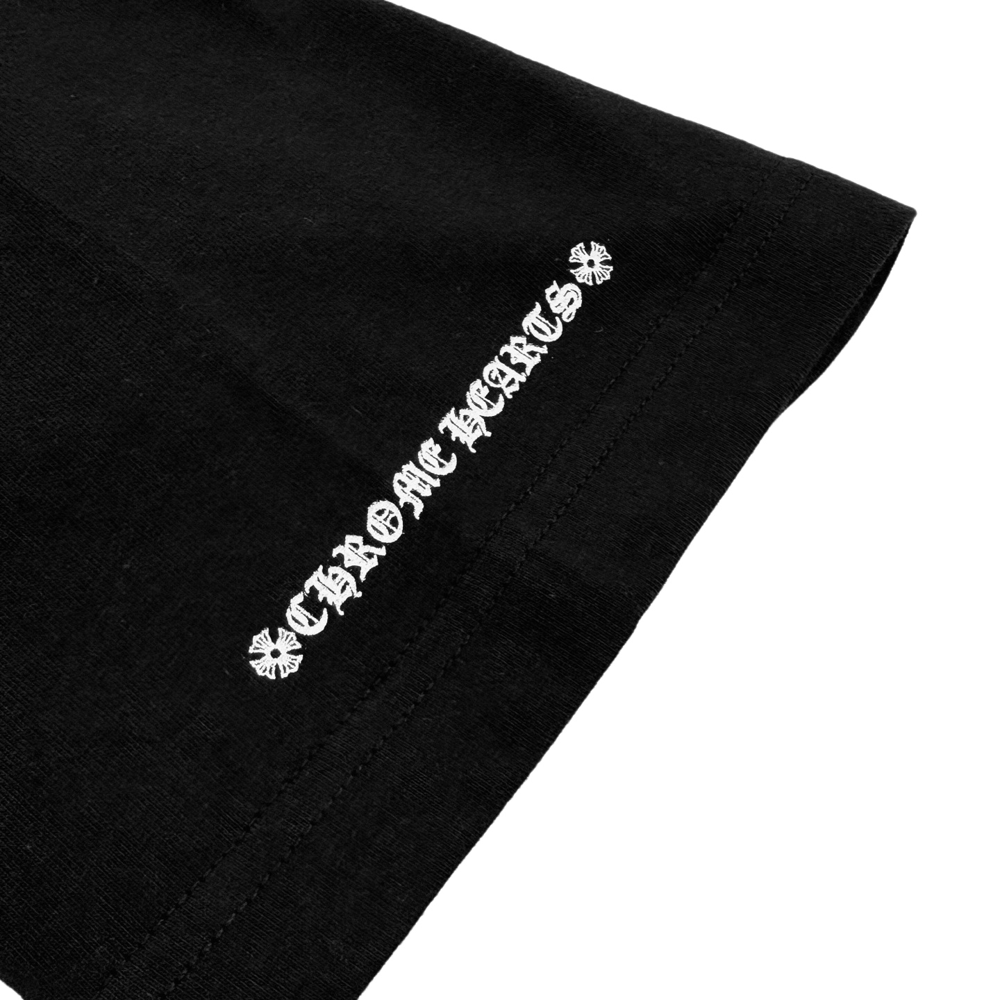 Chrome Hearts CH 克罗心领口梵文印花口袋短袖黑色