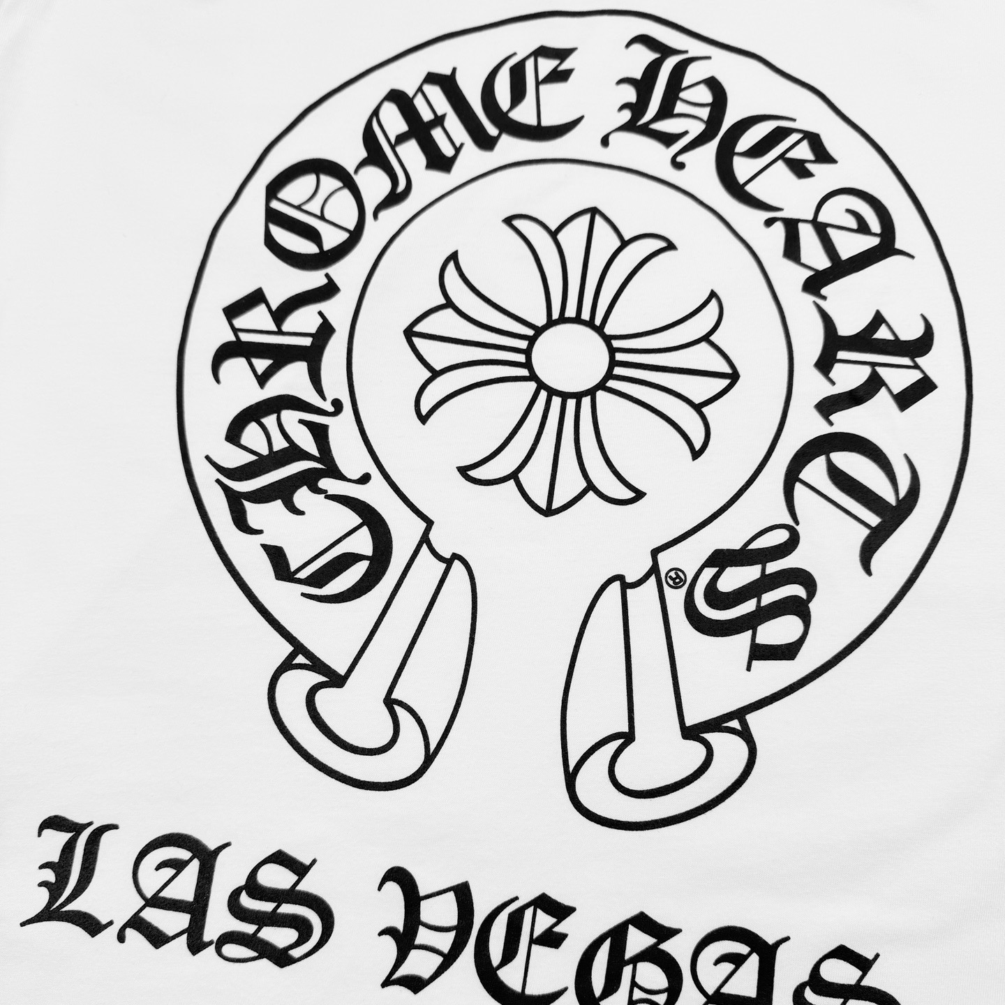 Chrome Hearts CH 克罗心马蹄口袋印花短袖白色