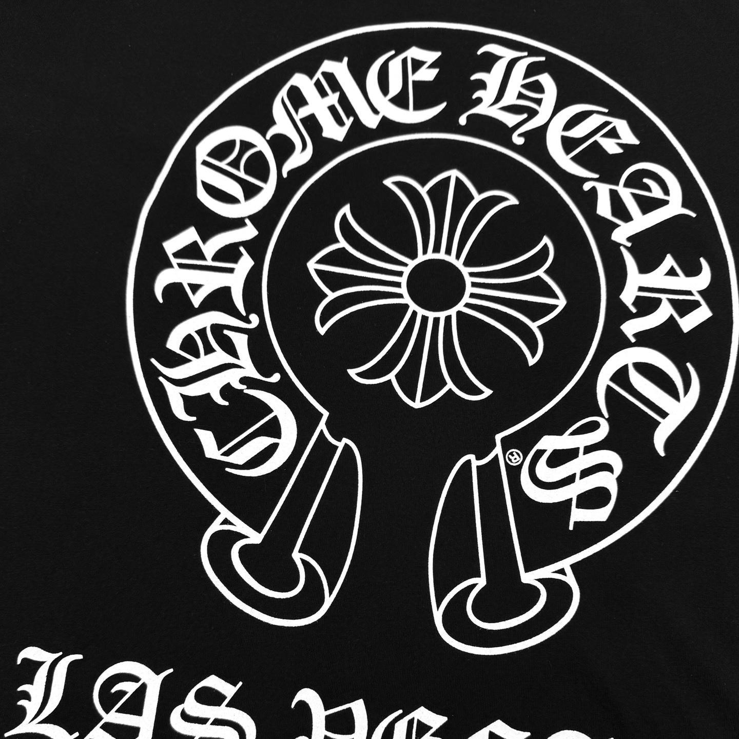 Chrome Hearts CH 克罗心马蹄口袋印花短袖黑色