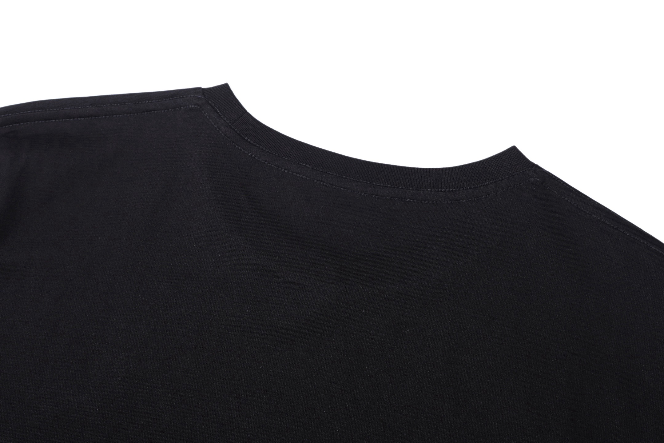 Saint Laurent Salnt Laurent 标识刺绣短袖黑色