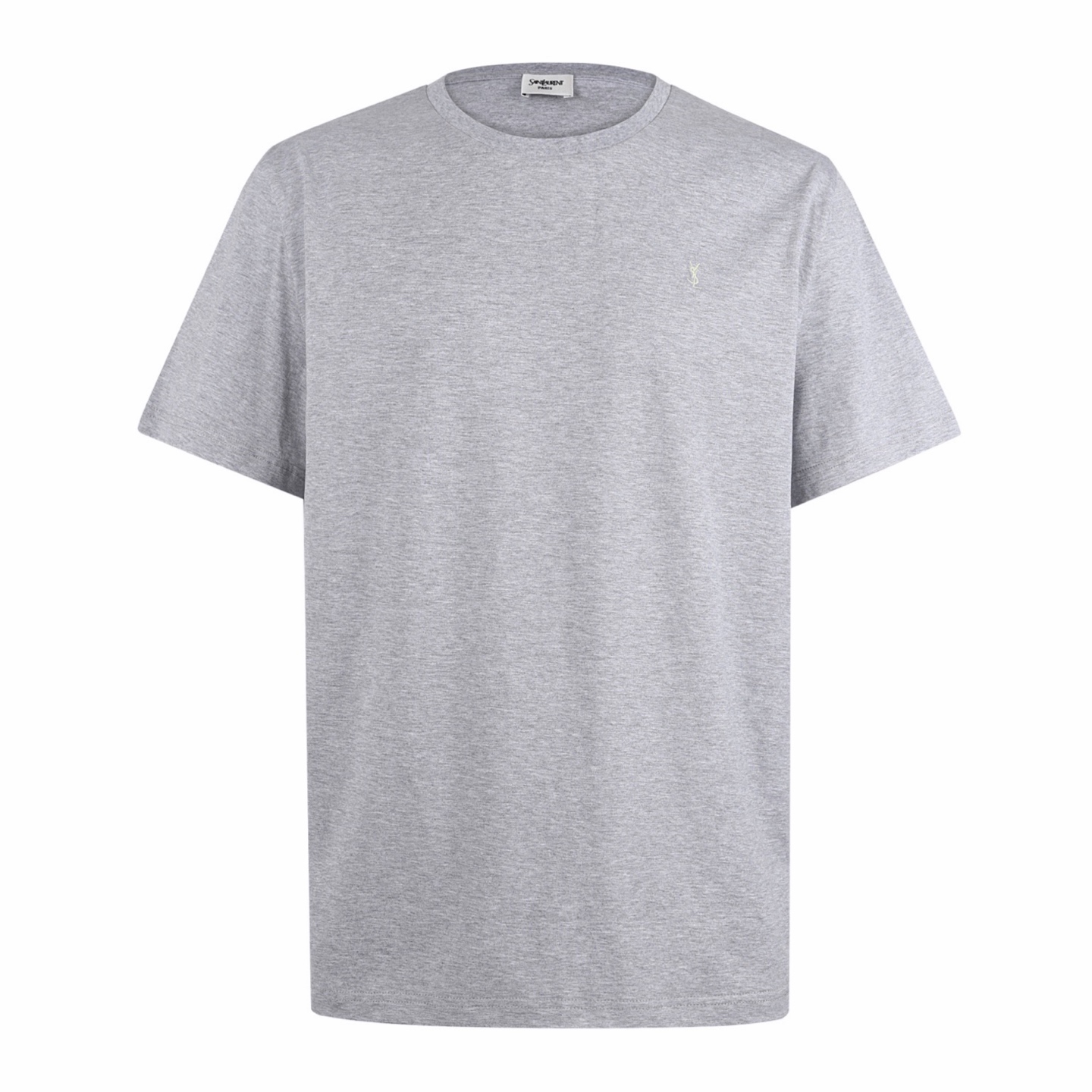 Saint Laurent Salnt Laurent 标识刺绣短袖灰色