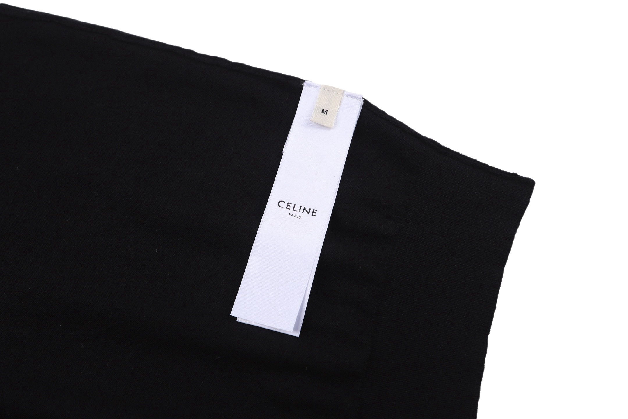 Celine Celine 24SS 凯旋门刺绣毛织Polo衫黑色