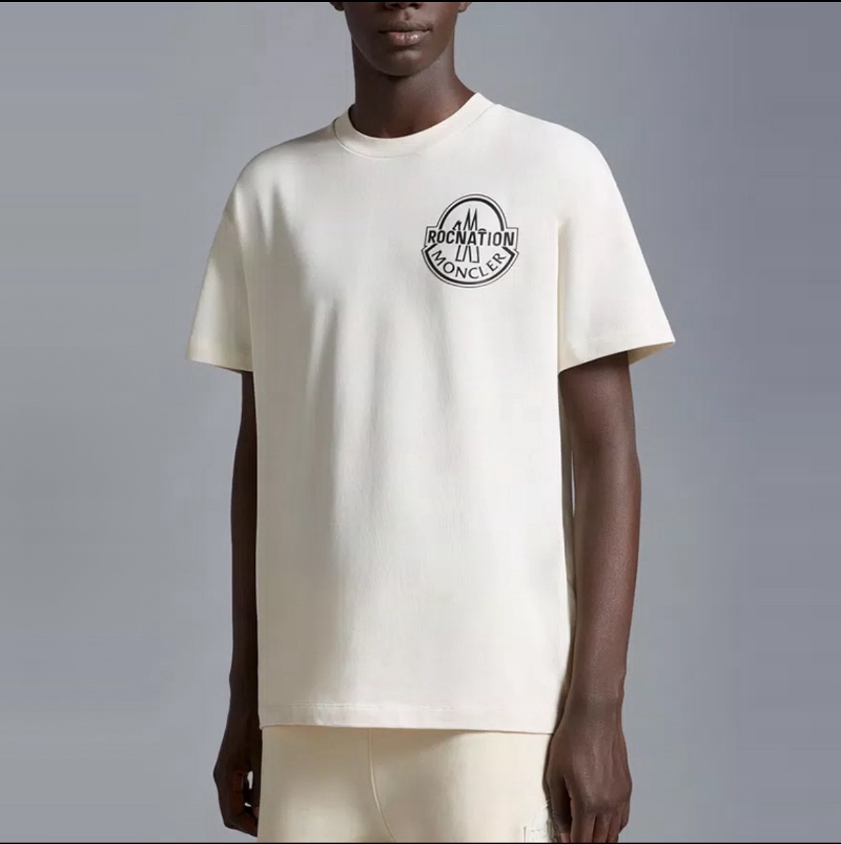 【上身图】Moncler 26SS 硅胶烫图标识短袖（白色）