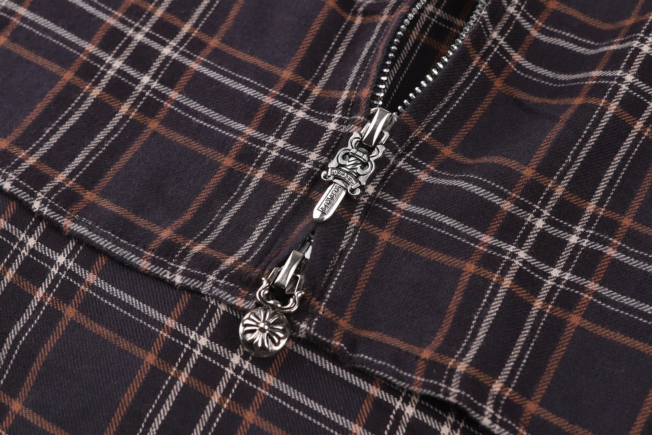 Chrome Hearts Chrome Hearts 26SS 法兰泽拉链格子衬衫