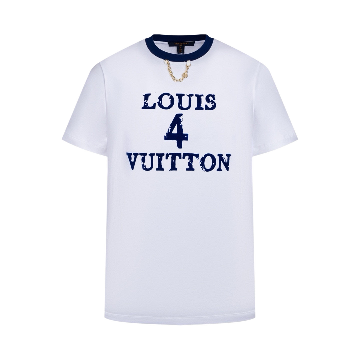 Louis Vuitton 1v 25SS 4字 植绒印花链条短袖