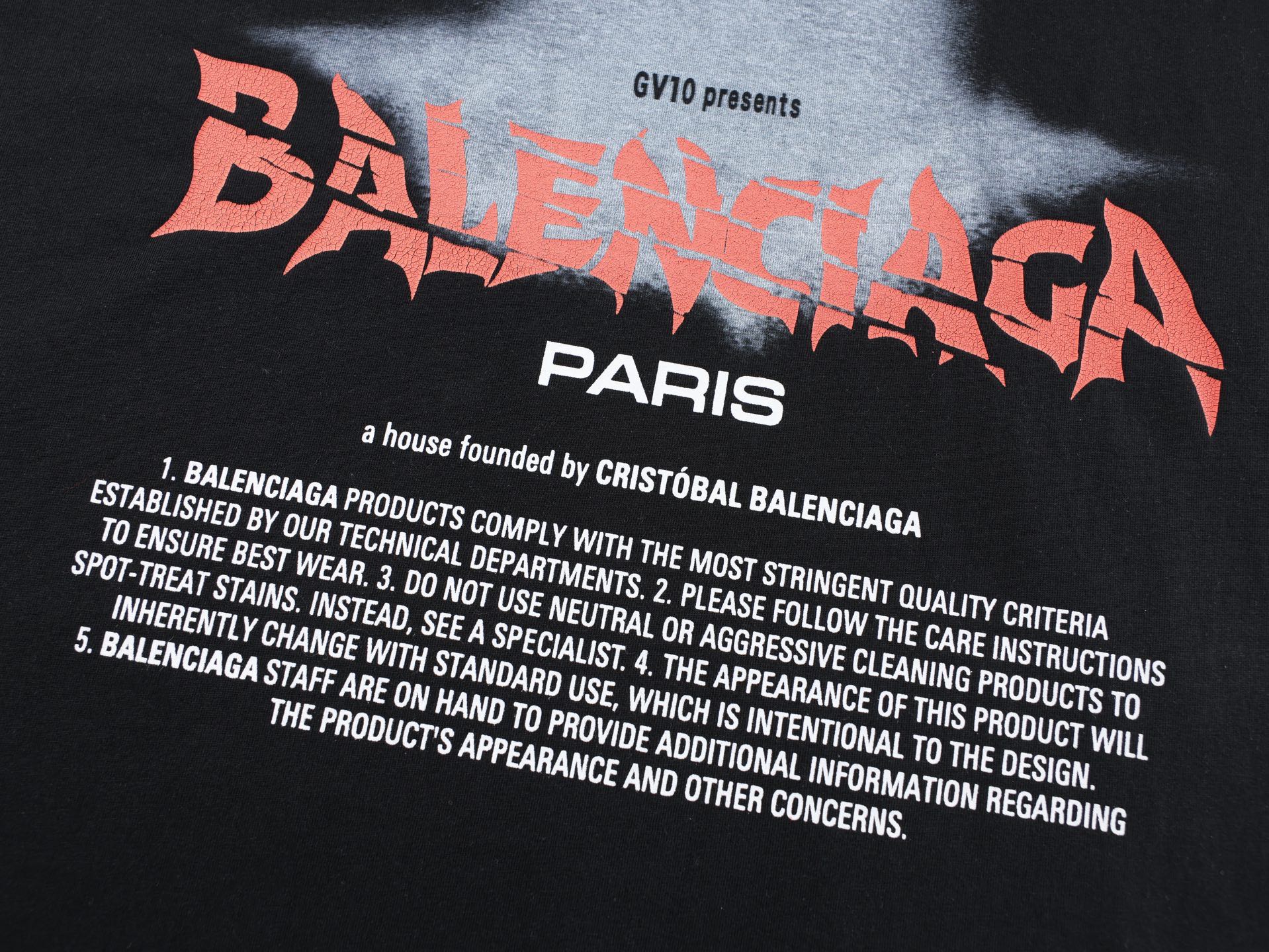 Balenciaga BLCG 26SS Gv10限定字母短袖