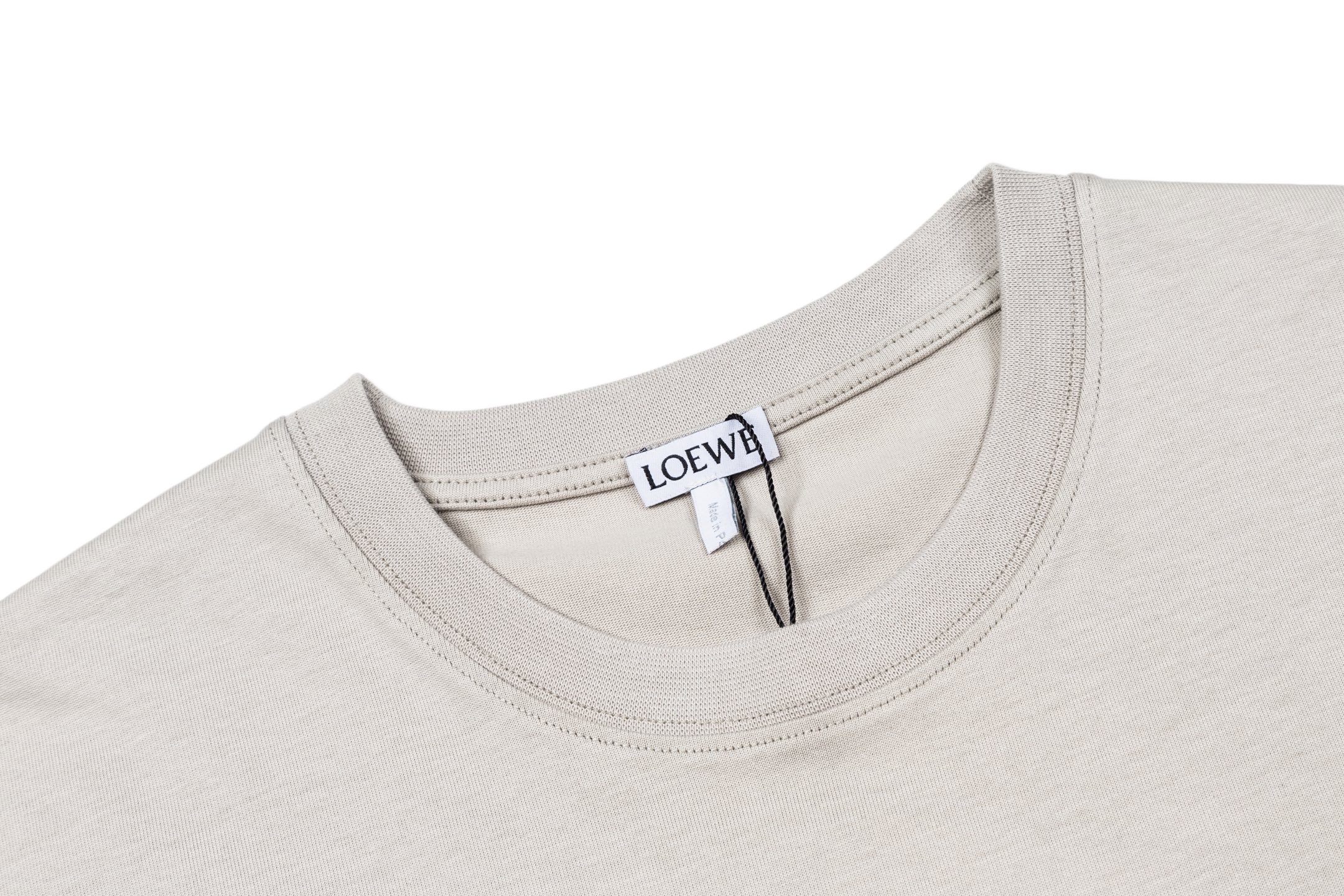 Loewe Loewe Anagram 锯齿线刺绣短袖灰色
