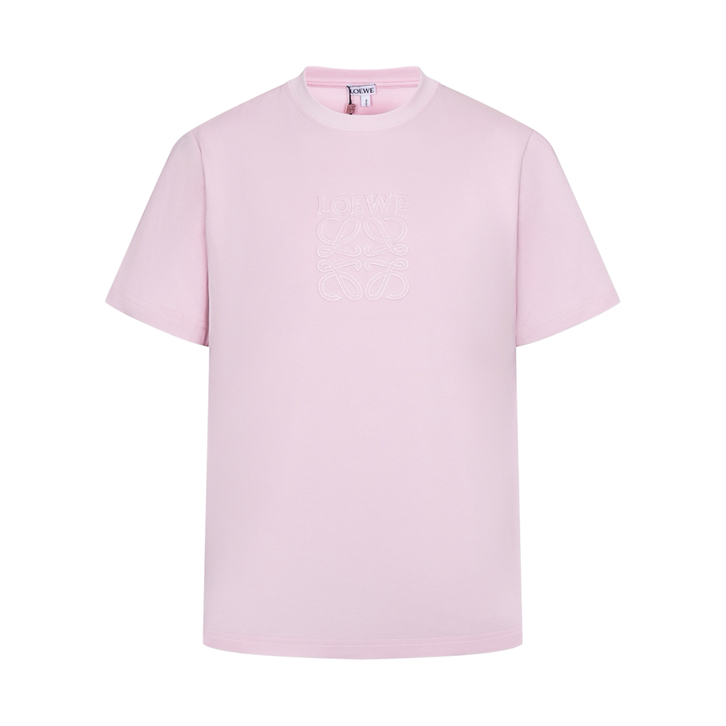 Loewe Loewe Anagram 锯齿线刺绣短袖粉色