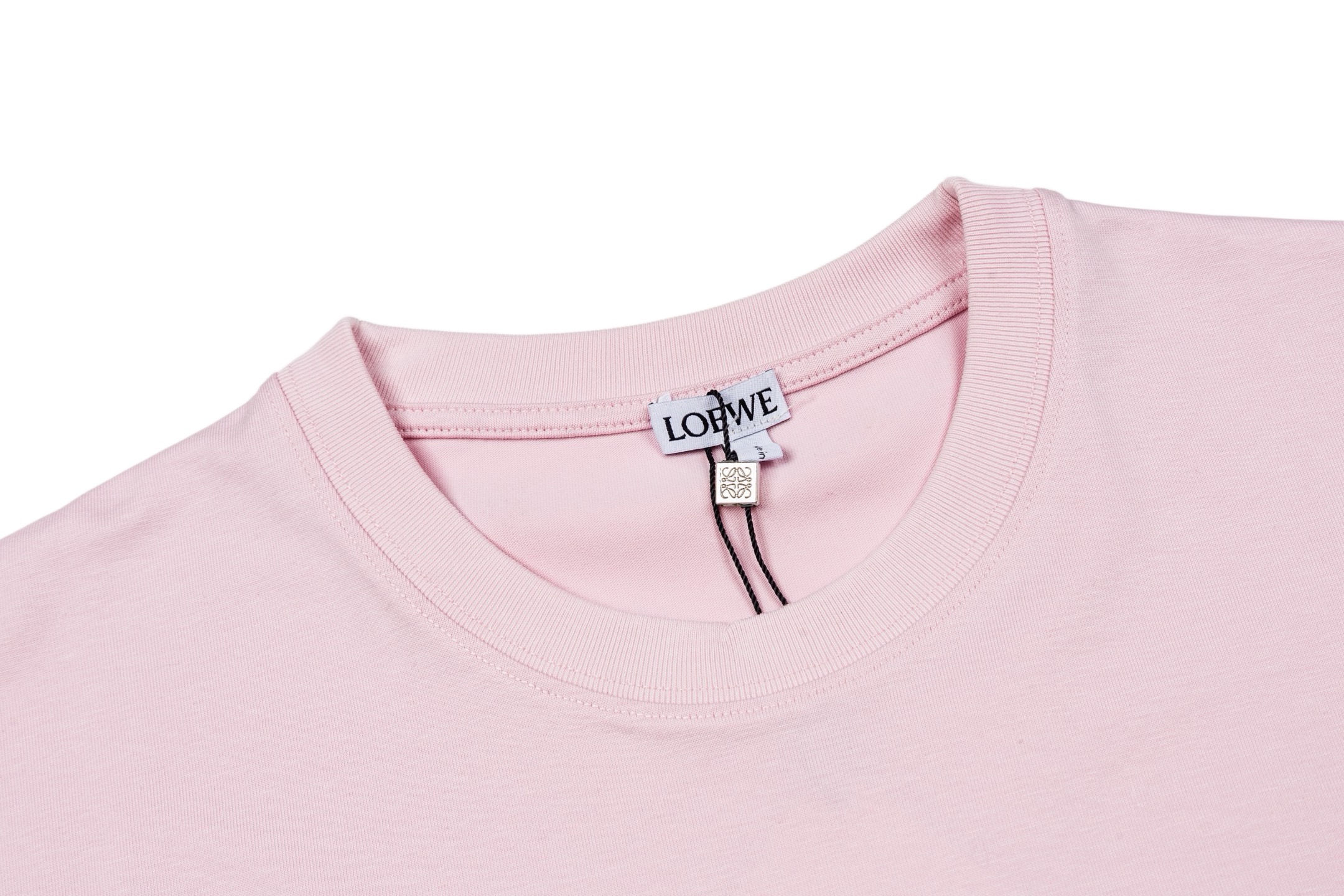 Loewe Loewe Anagram 锯齿线刺绣短袖粉色