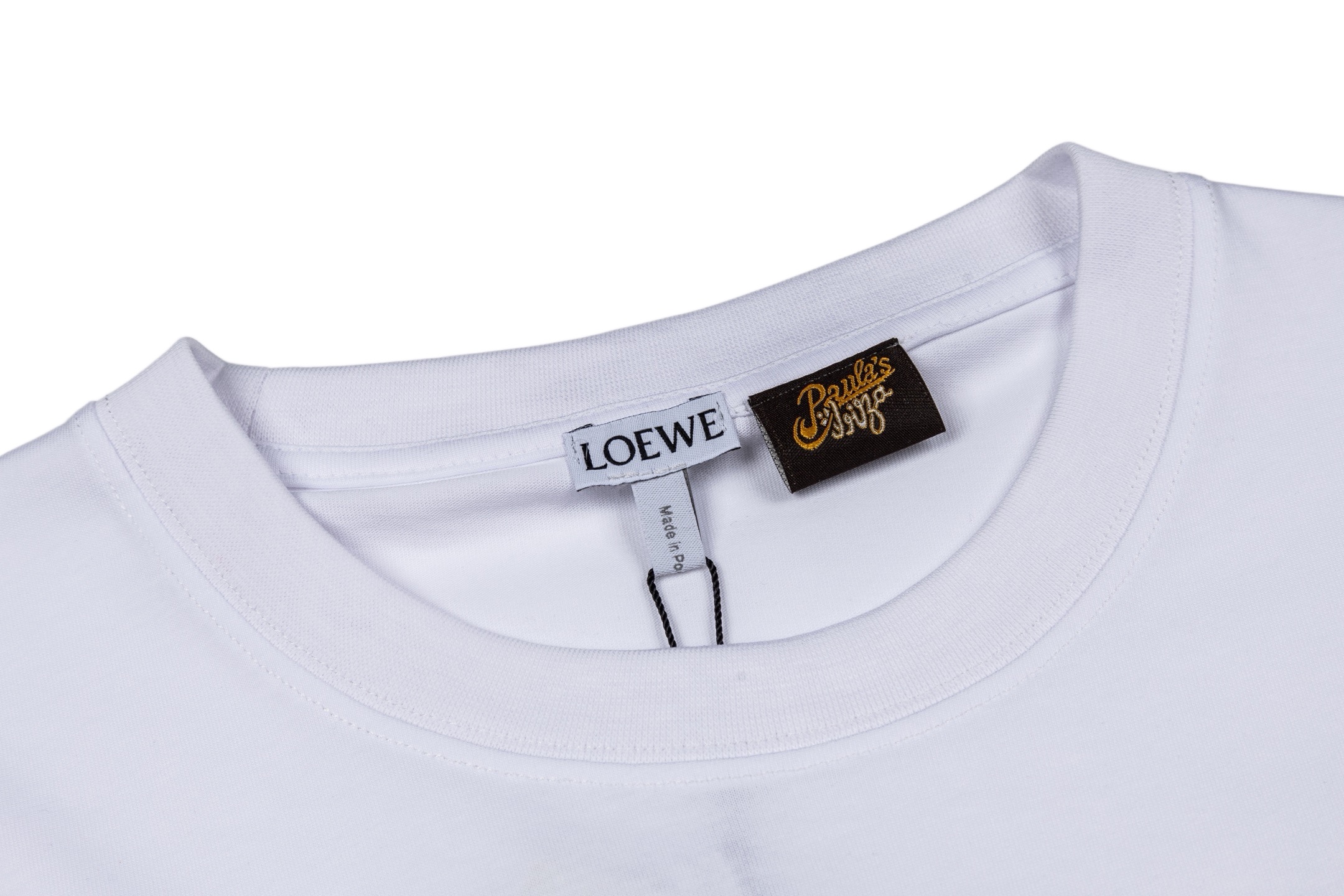 Loewe Loewe Anagram 双藤刺绣短袖白色