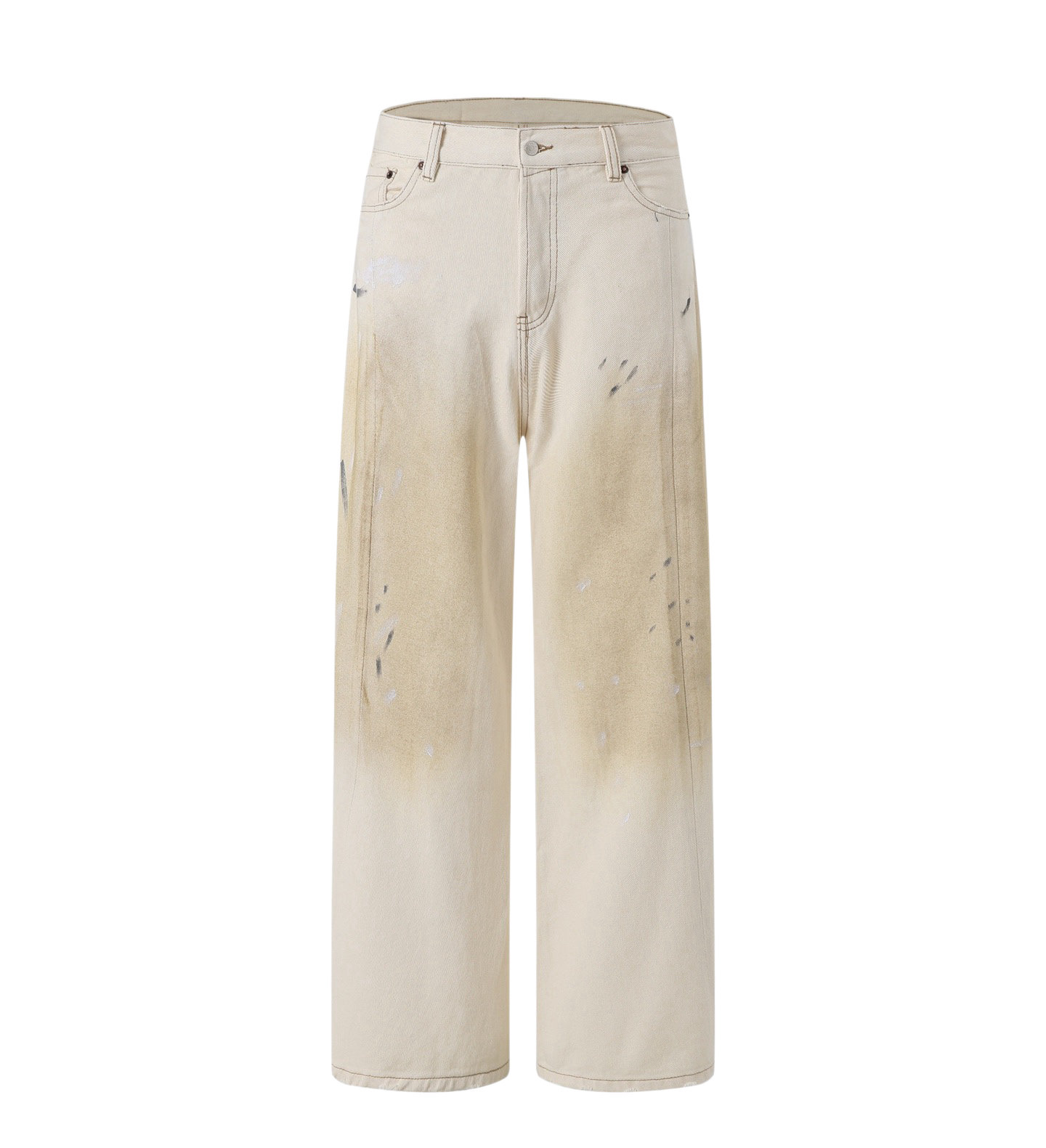 Acne Studios Acne 26SS 白泼墨牛仔长裤