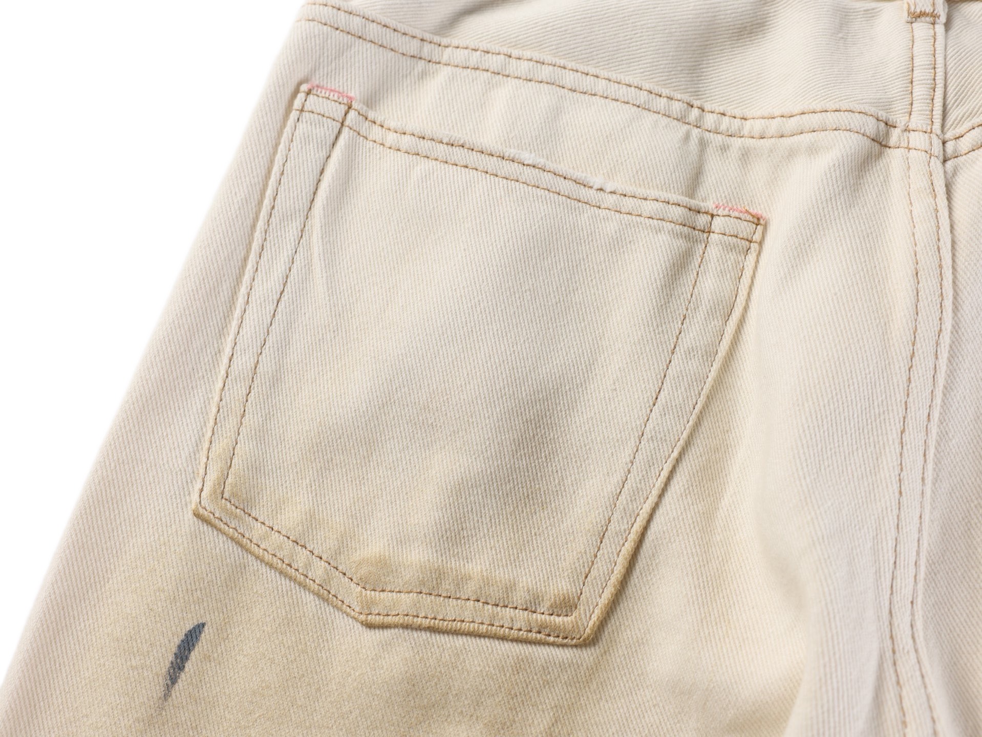 Acne Studios Acne 26SS 白泼墨牛仔长裤
