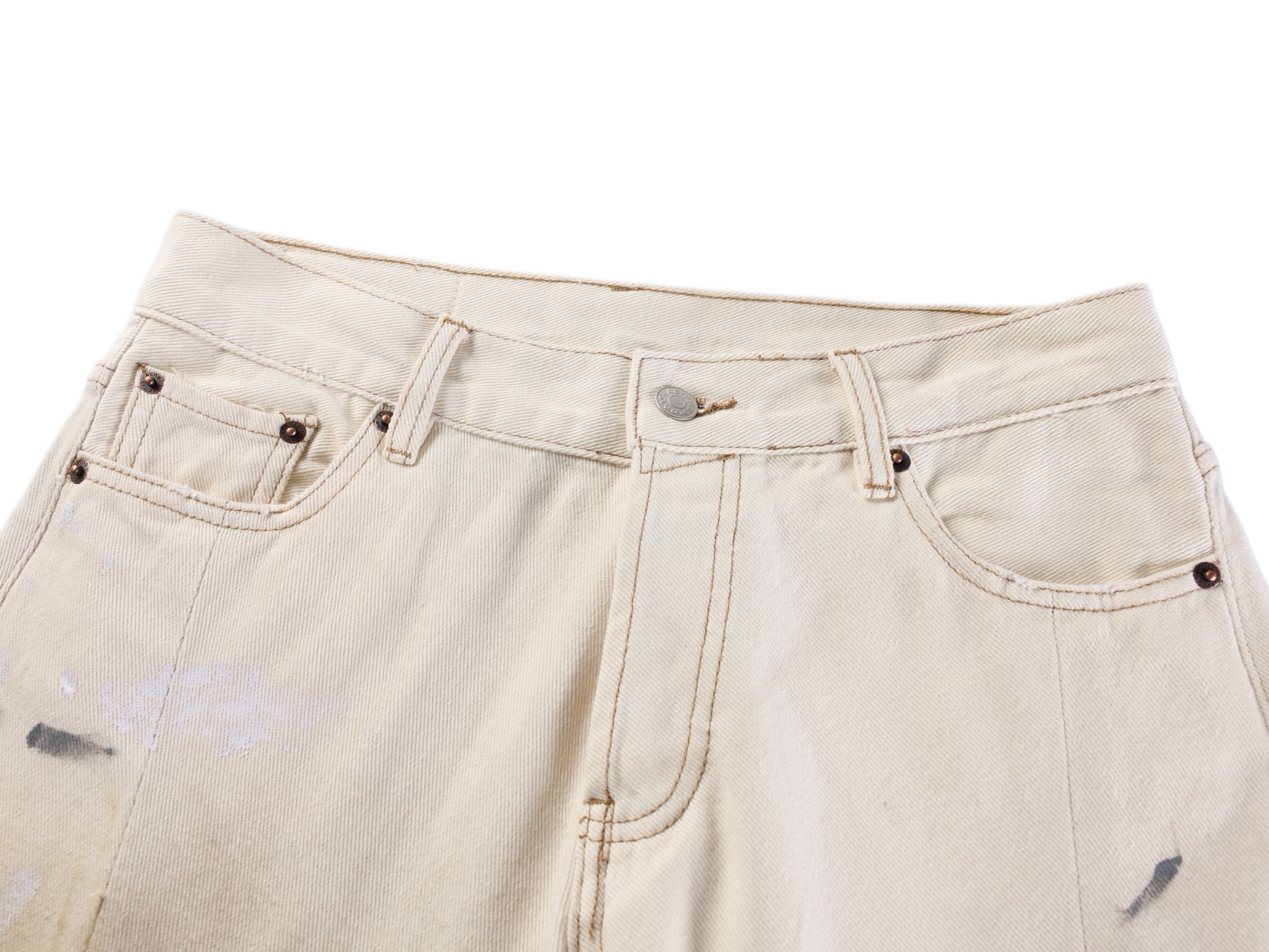 Acne Studios Acne 26SS 白泼墨牛仔长裤