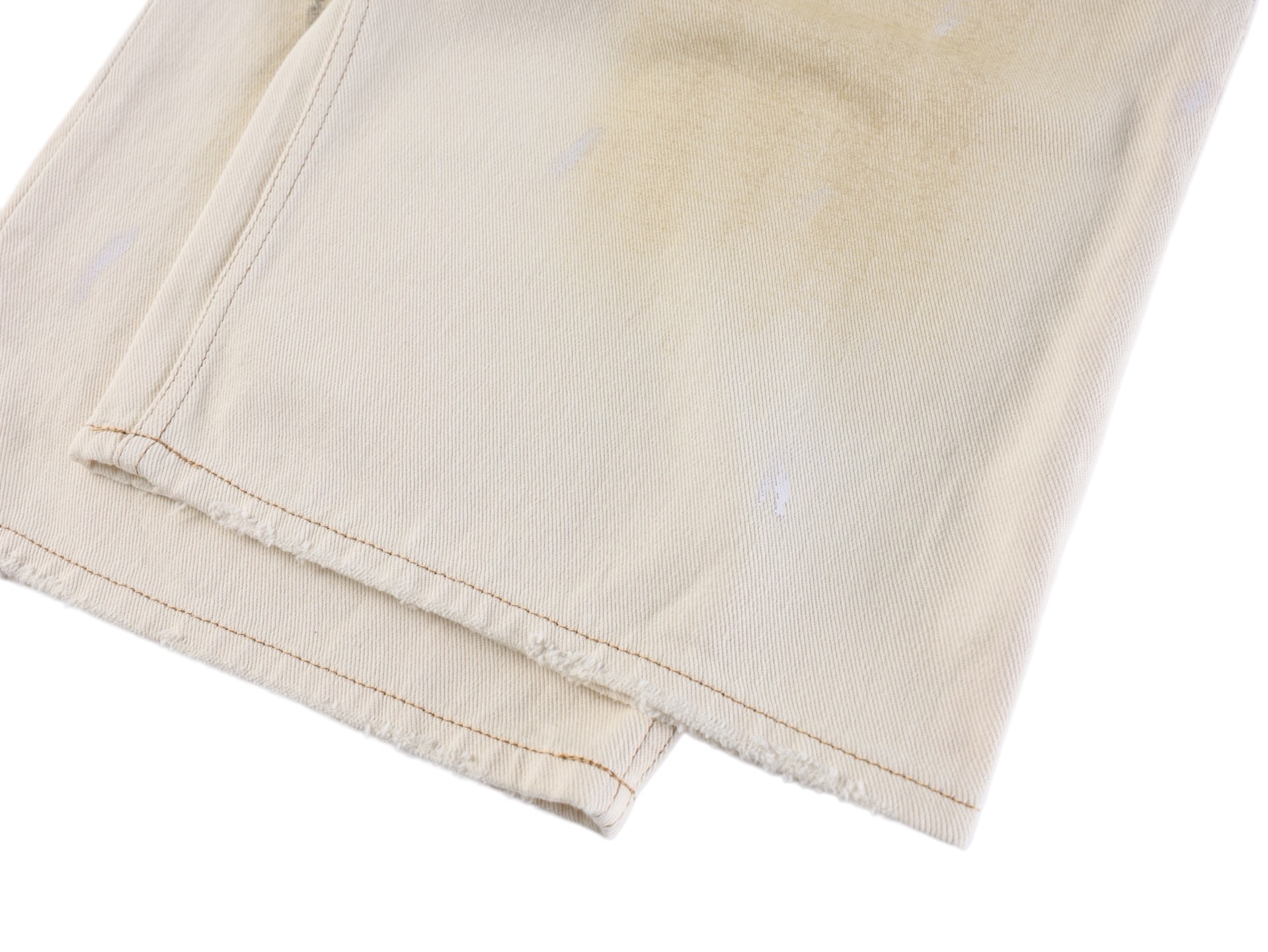 Acne Studios Acne 26SS 白泼墨牛仔七分短裤