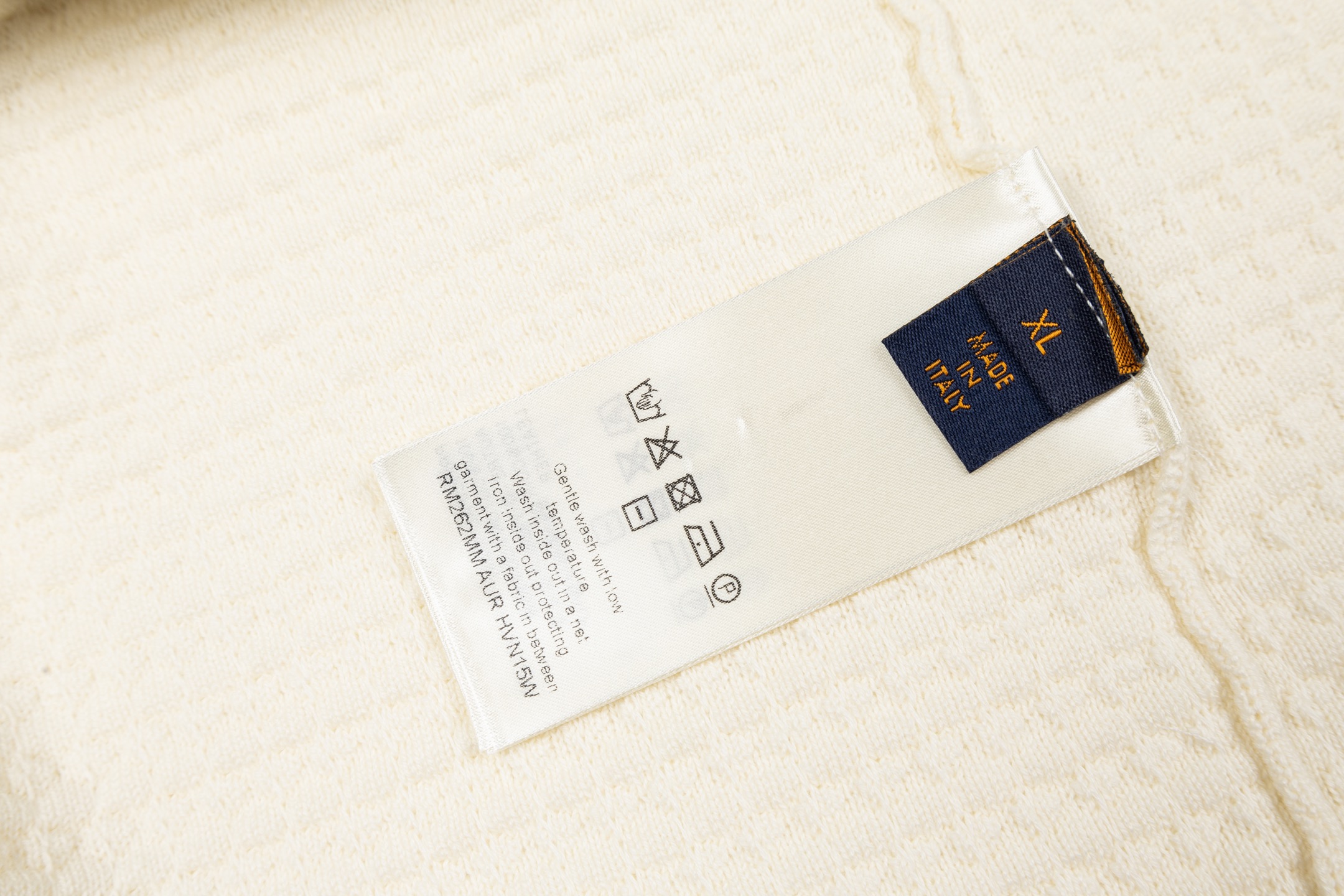 Louis Vuitton 1v 26SS 华夫格撞色口袋字母刺绣短袖衬衫