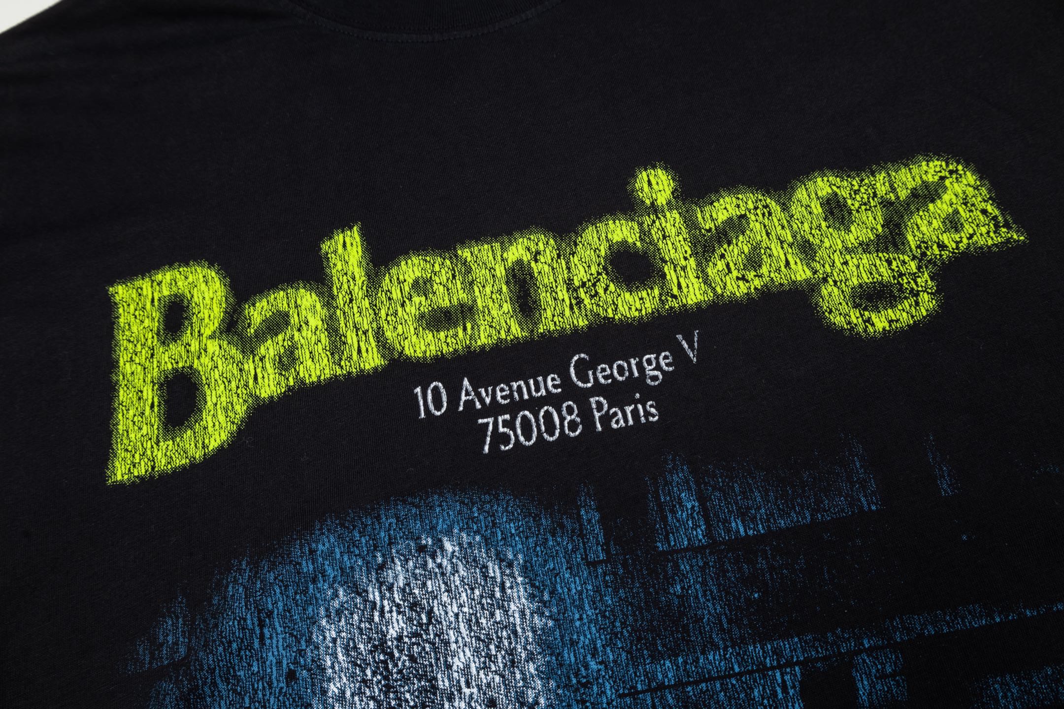 Balenciaga BLCG 26SS 街灯夜景印花短袖