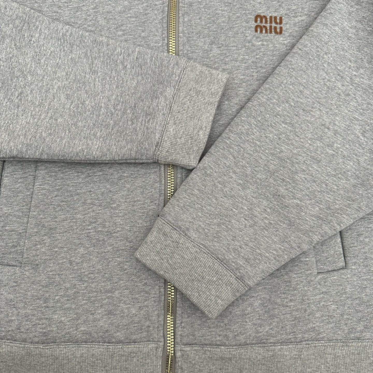 “New Miumiu Cotton Zipper Jacket: Space Cotton, Embroidery, Pure Cotton Fabric” - 图片 8