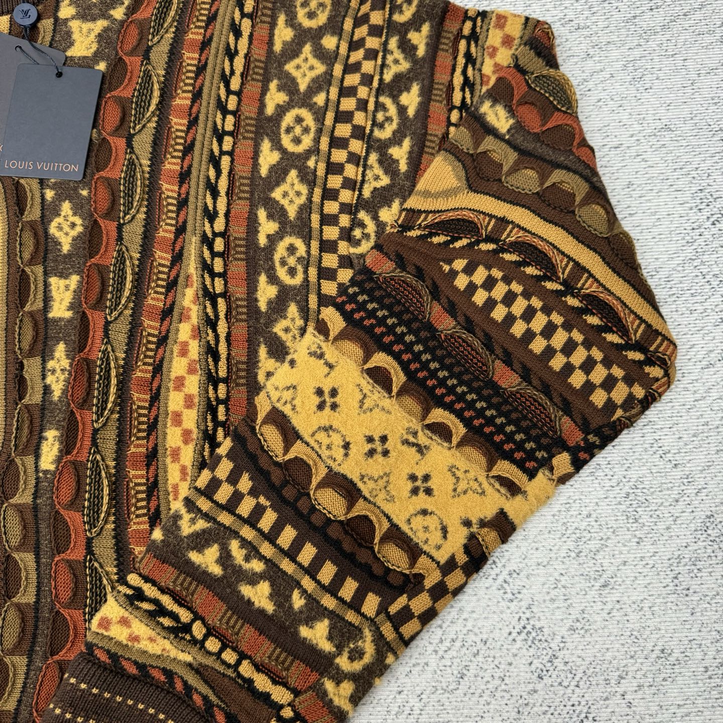 Louis Vuitton x Nigo Monogram Jacquard Wool Blend Crewneck Sweater 5 i1758045734891 6027 0 4