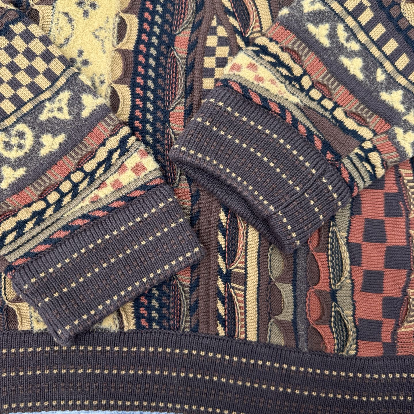 Louis Vuitton x Nigo Monogram Jacquard Wool Blend Crewneck Sweater 7 i1758045736050 5519 0 6