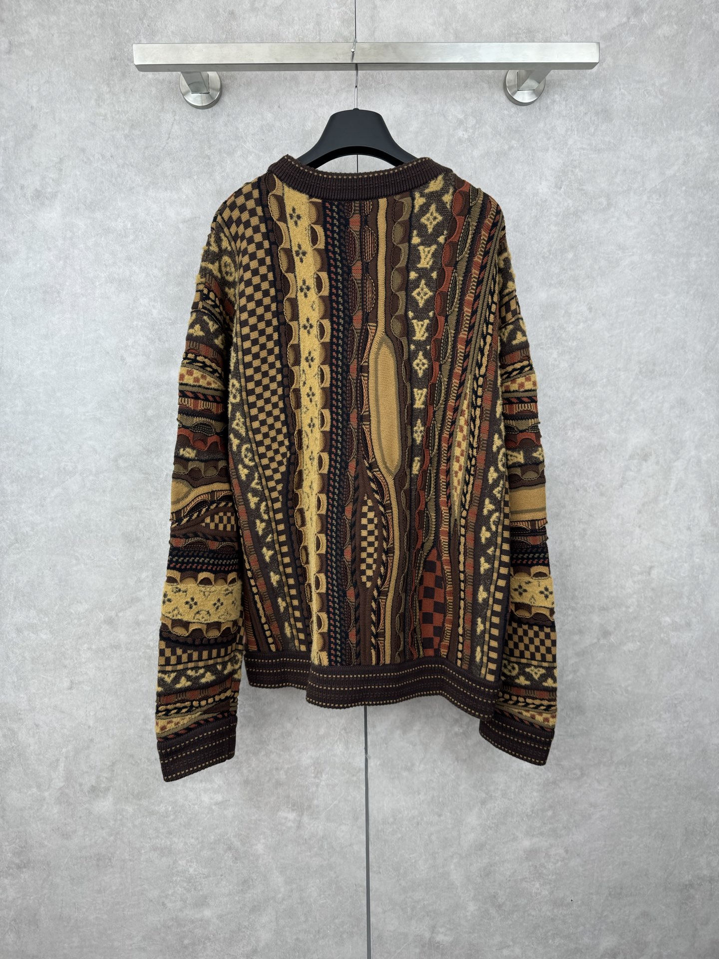 Louis Vuitton x Nigo Monogram Jacquard Wool Blend Crewneck Sweater 2 i1758045736189 2781 0 1