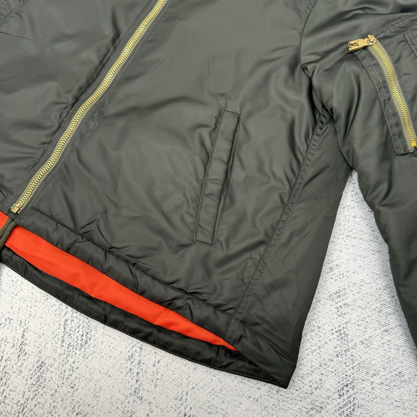Louis Vuitton Reversible Nylon Bomber Jacket Black Size 46/48/50/52 8 i1758046296559 4136 0 6