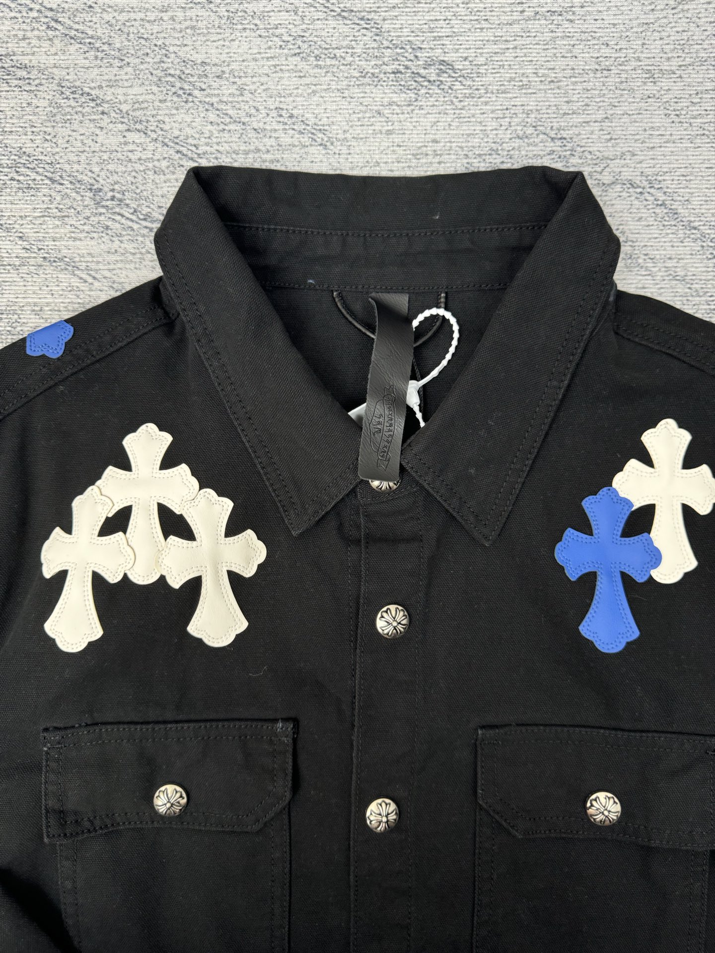 Chrome Hearts CH Patchwork Denim Jacket - Cross Design, Premium Quality 6 i1758917411231 2670 0 4
