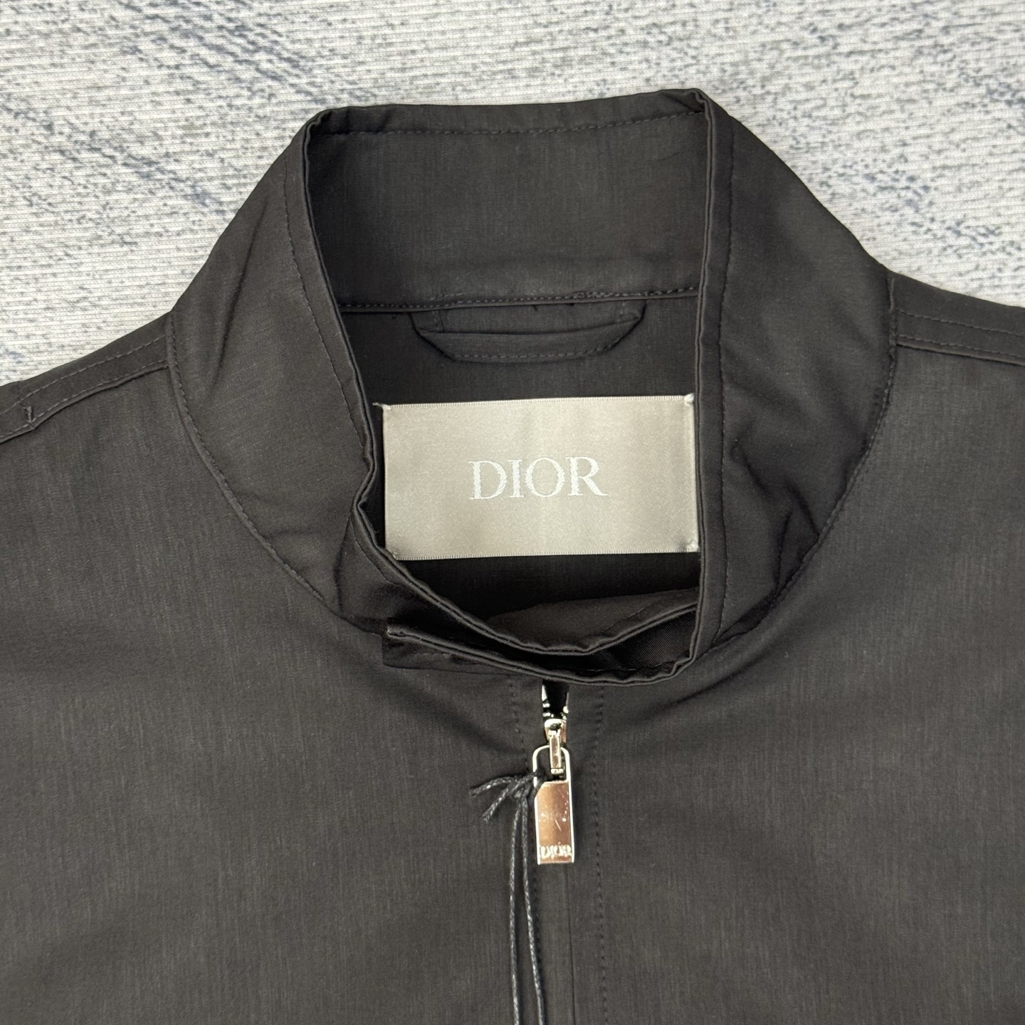 Diorior Couture Black Cotton Blouson Jacket with Embroidered Logo - New 2025 7 i1758919376742 265 0 5